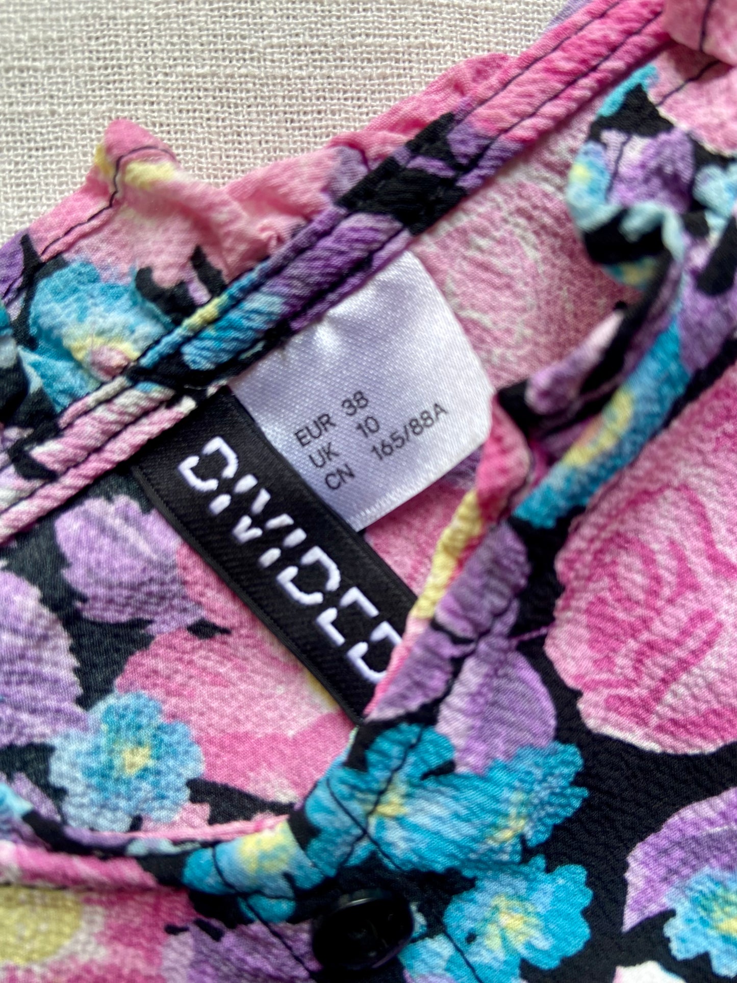 Blurple Floral Romper