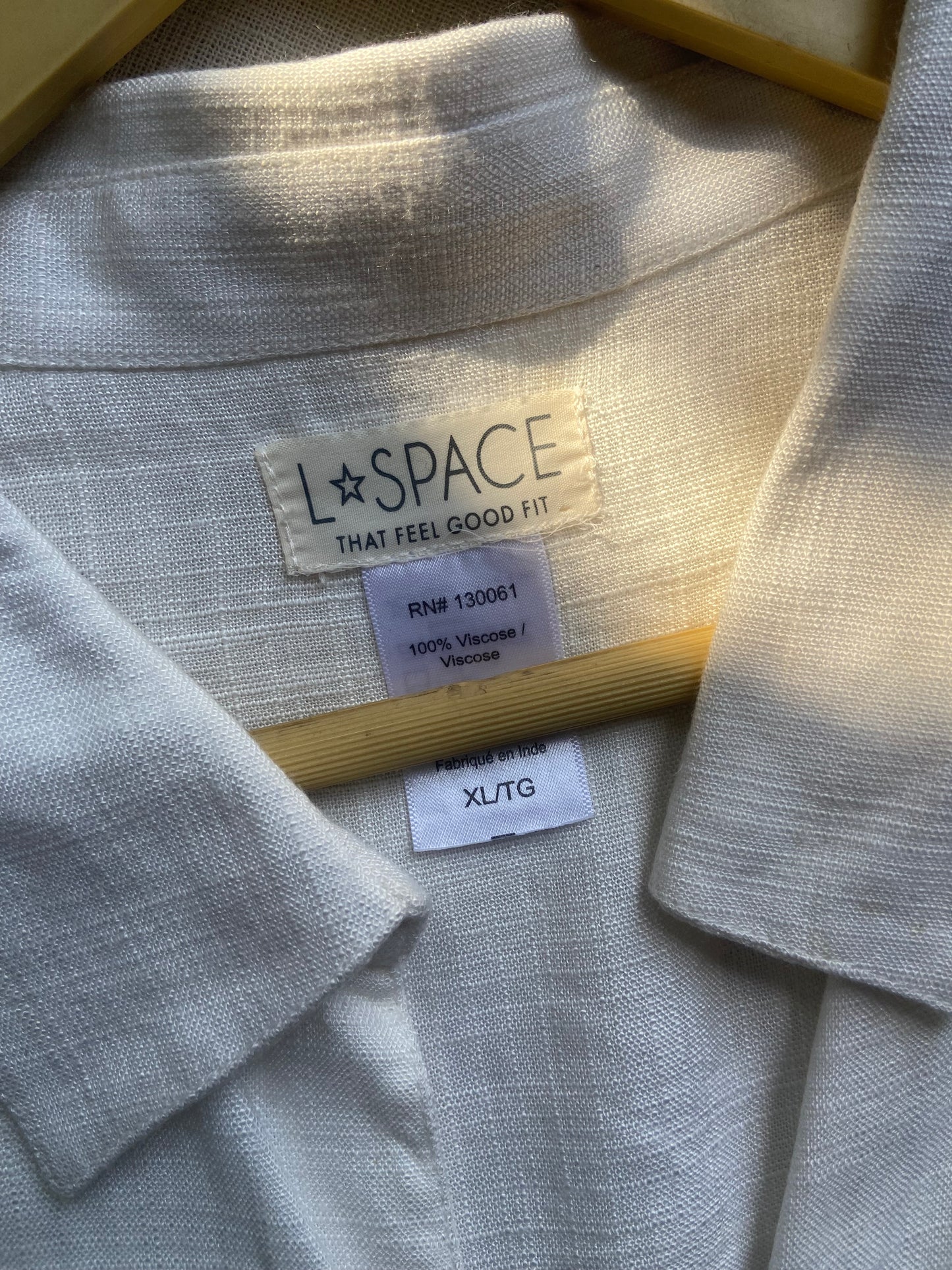 White Collared Twist-Front Crop Shirt