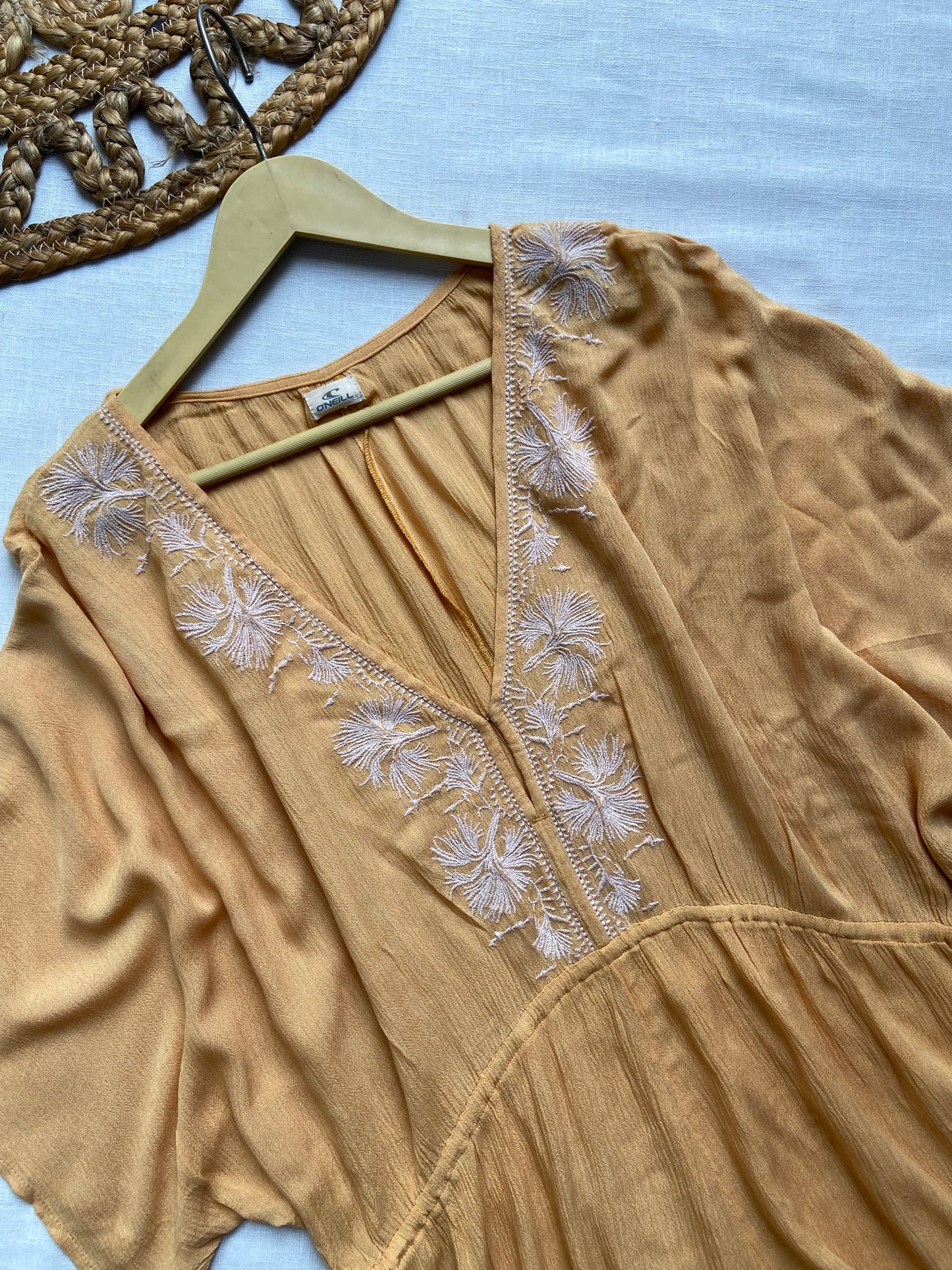 Mustard loose Fit Beach Romper