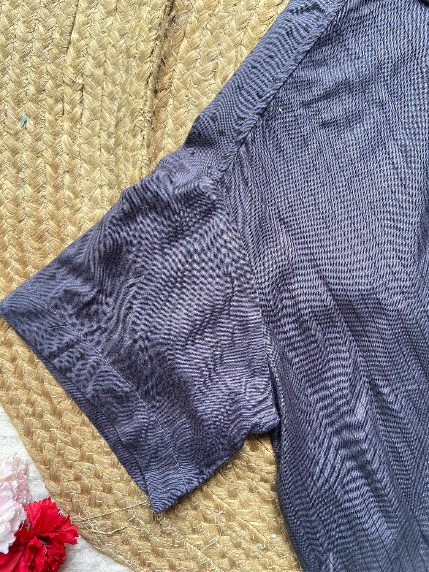 Women's Solid Dark Purple Oversized Collared Shirt