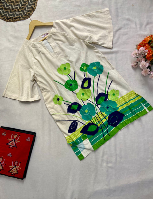 White floral Tunic