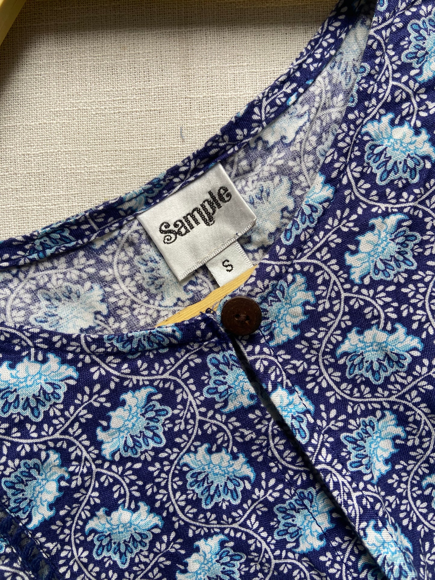 Blue Floral Maxi Dress