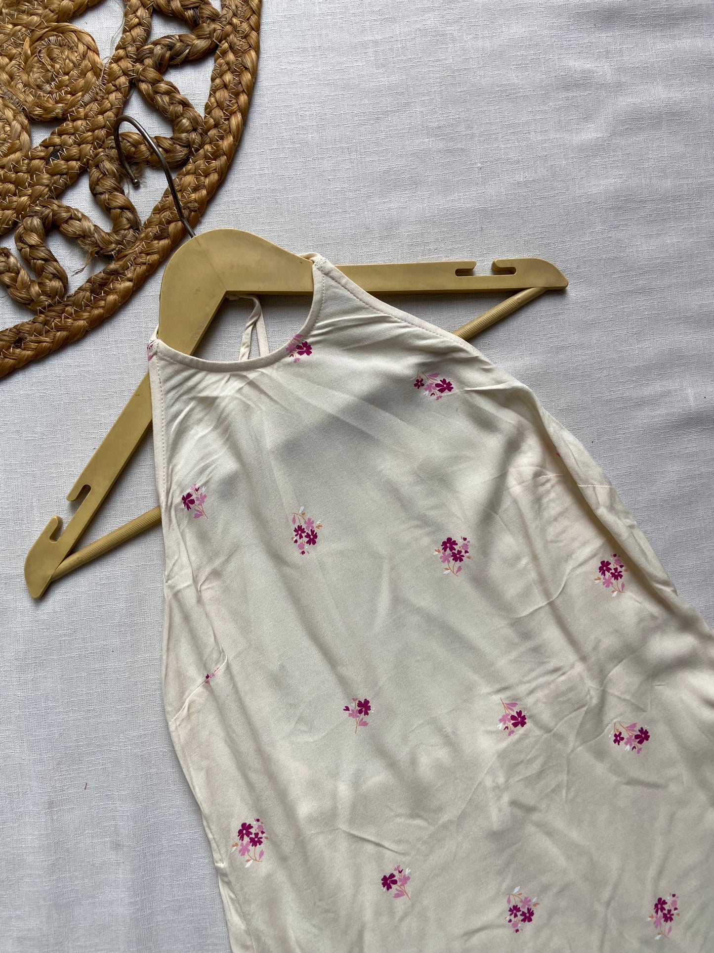 Lemon Halter Neck Mini Dress