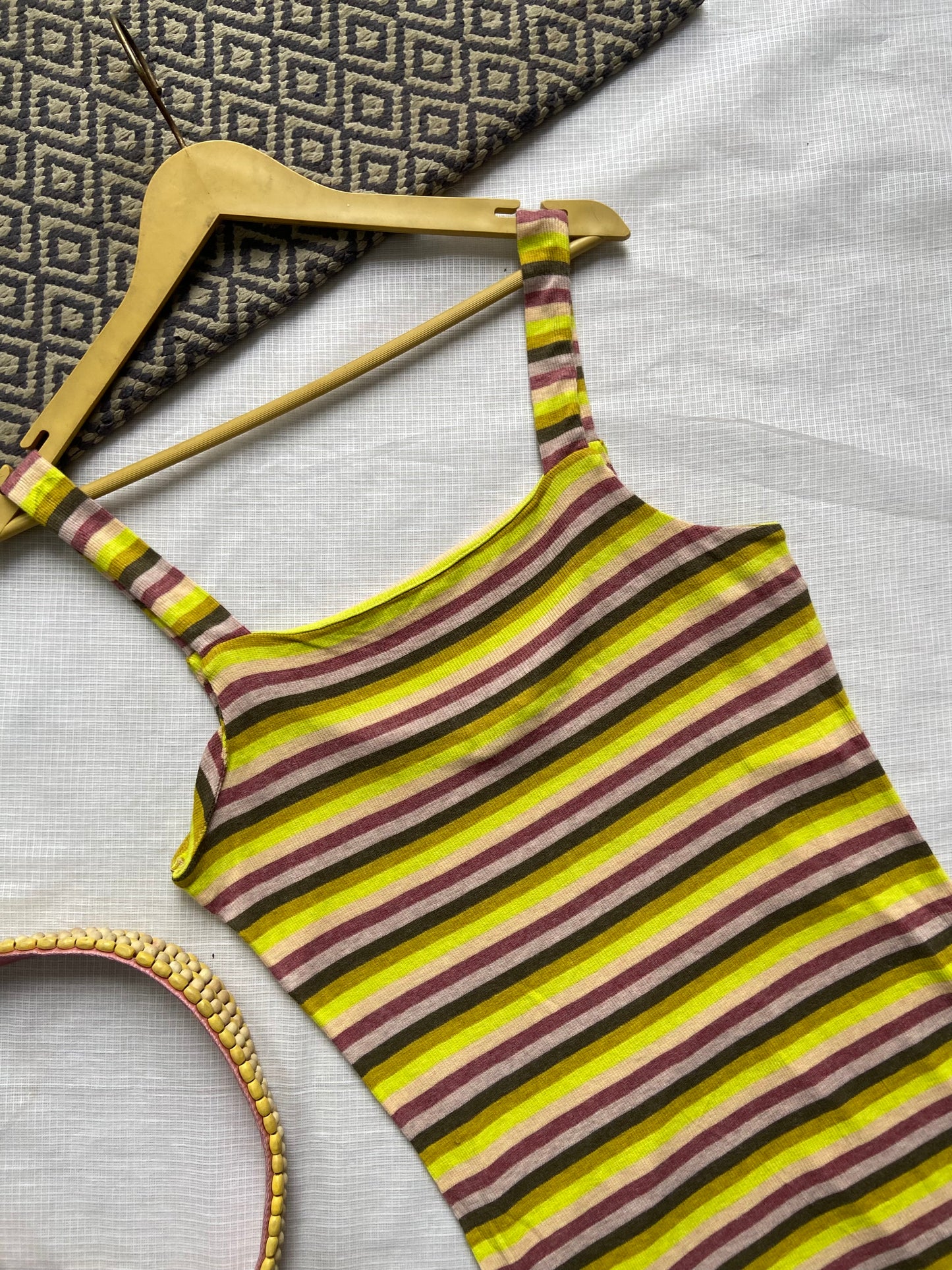 Women's Striped Bodycon Mini Dress