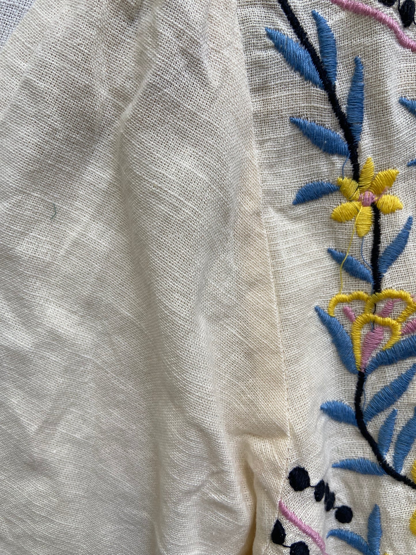 Boho Chic Embroidered Button-Down Mini Dress