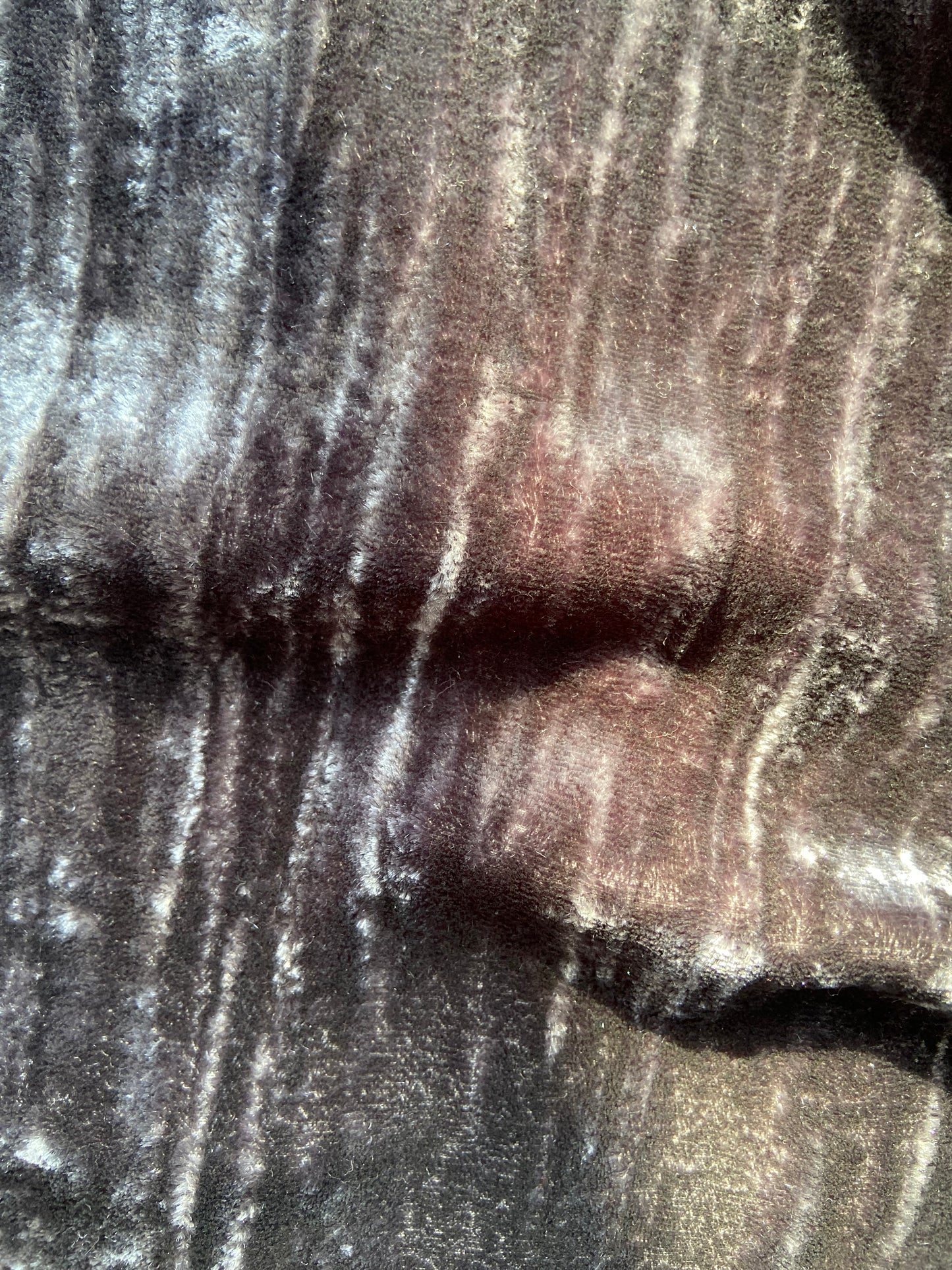 Crushed Velvet Button Down Top