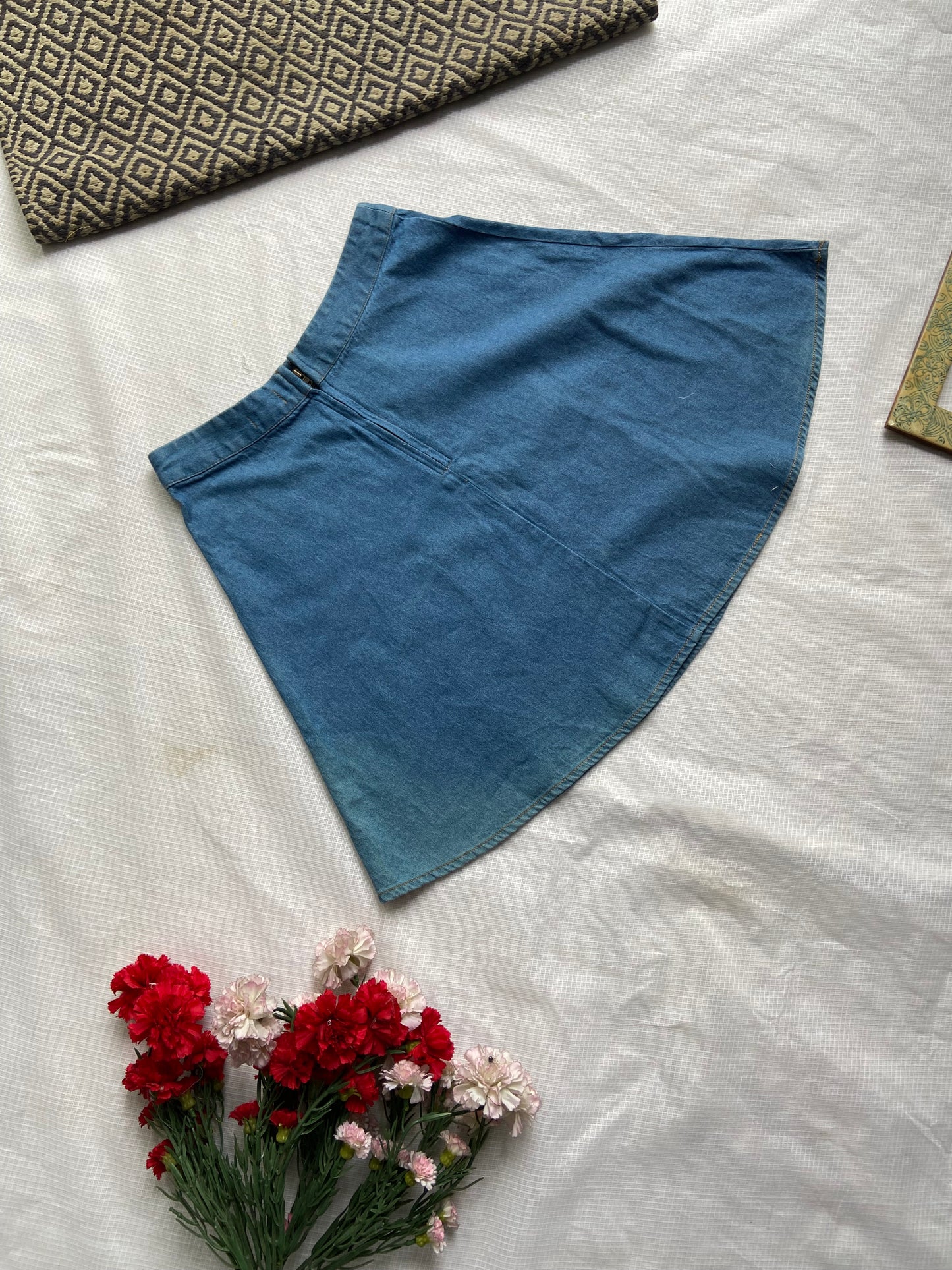 Classic Denim A-Line Mini Skirt