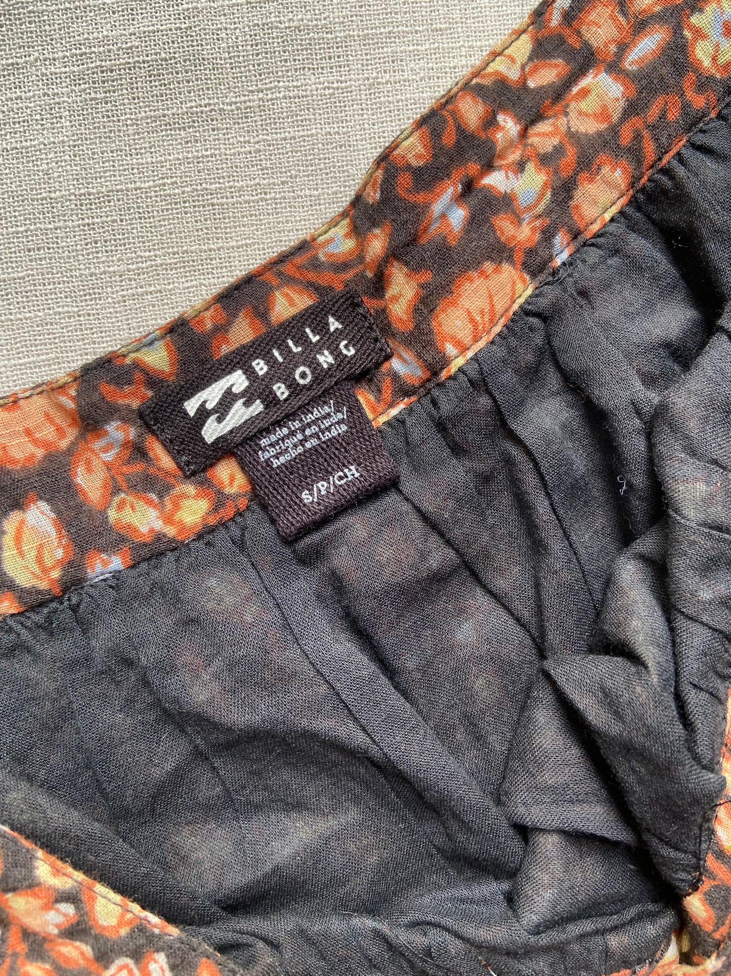 Brown And Beige Billabong Maxi Dress