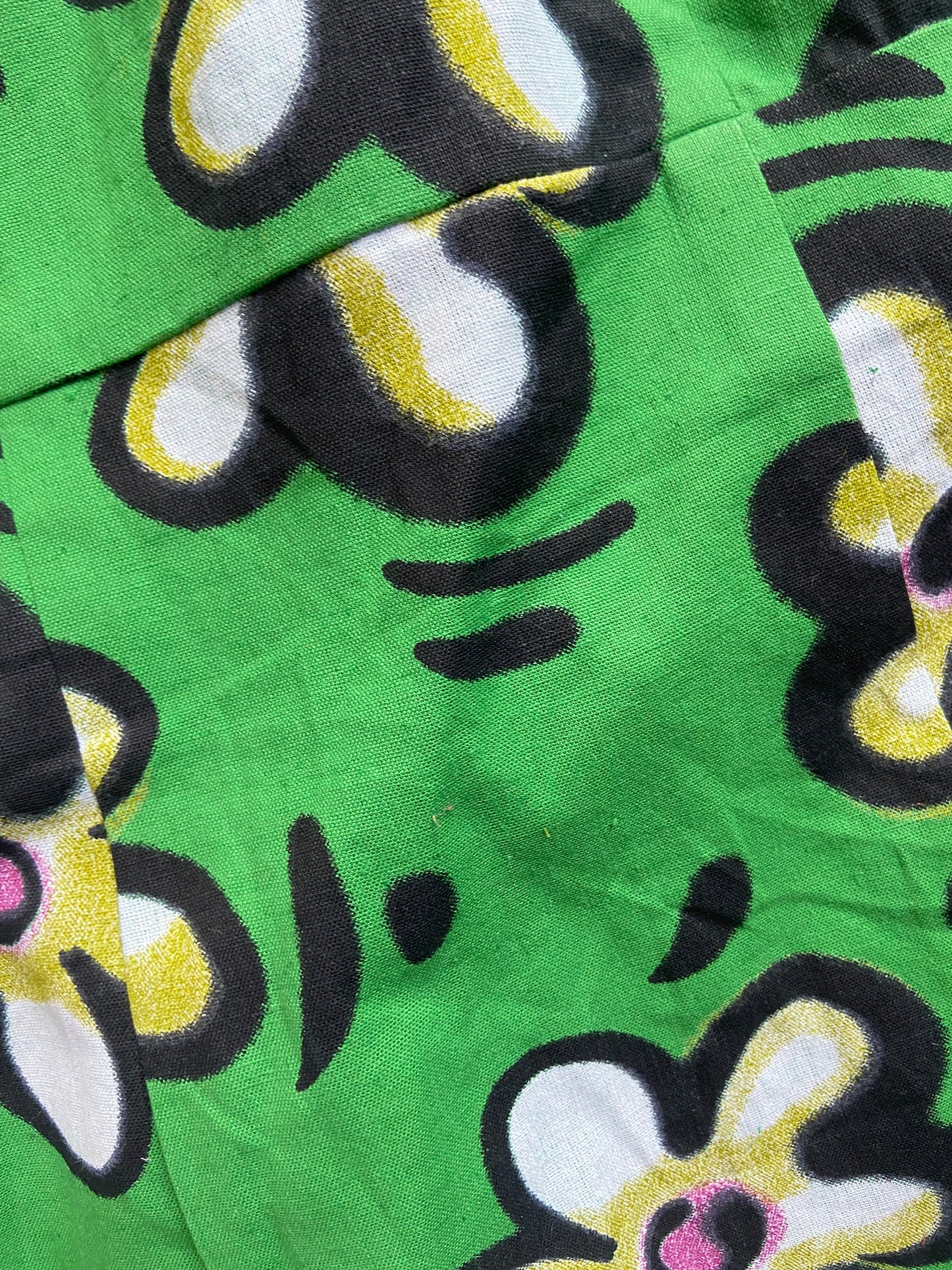 Green Floral Mini Dress