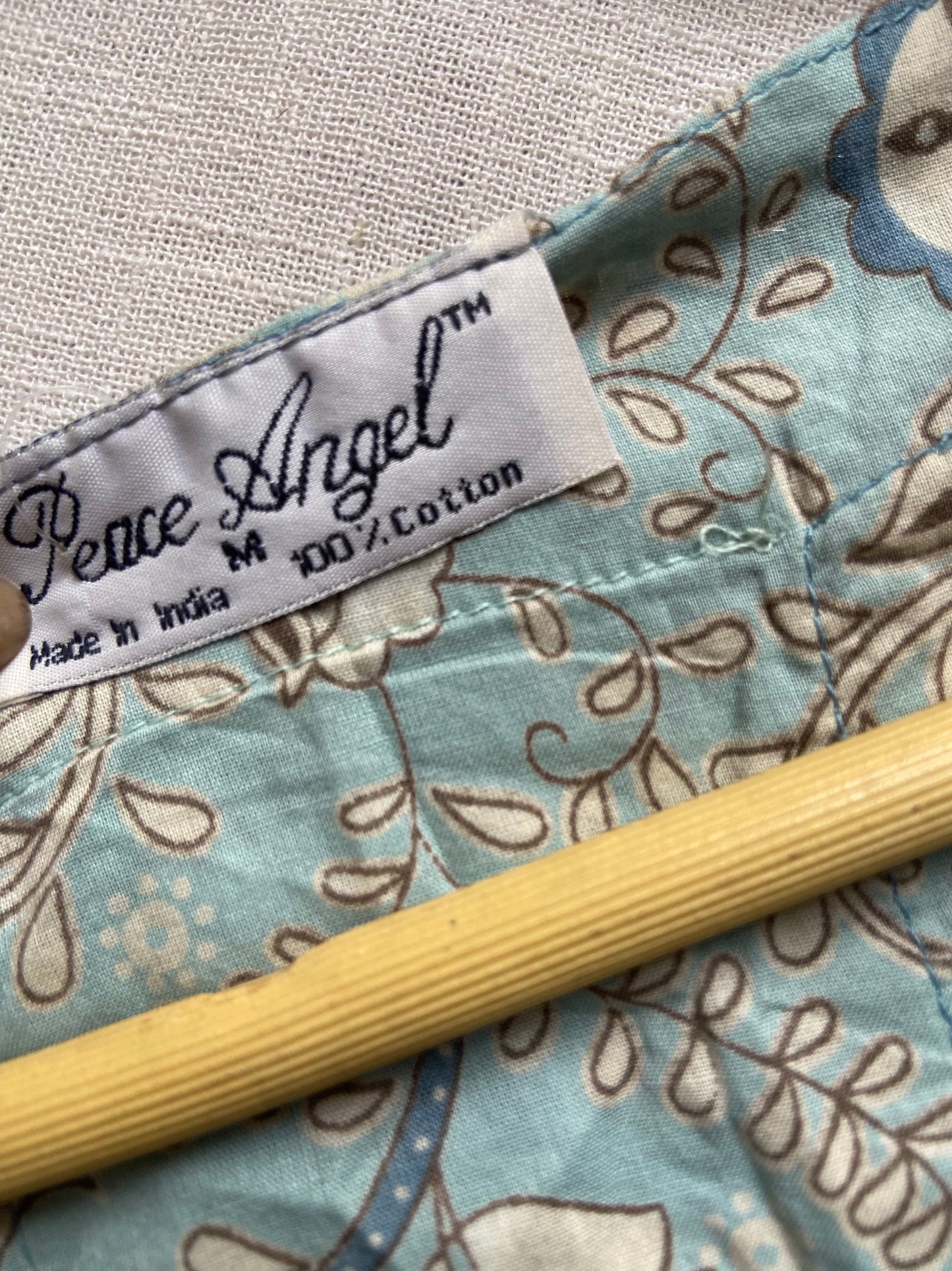 Blue Boho Midi Dress