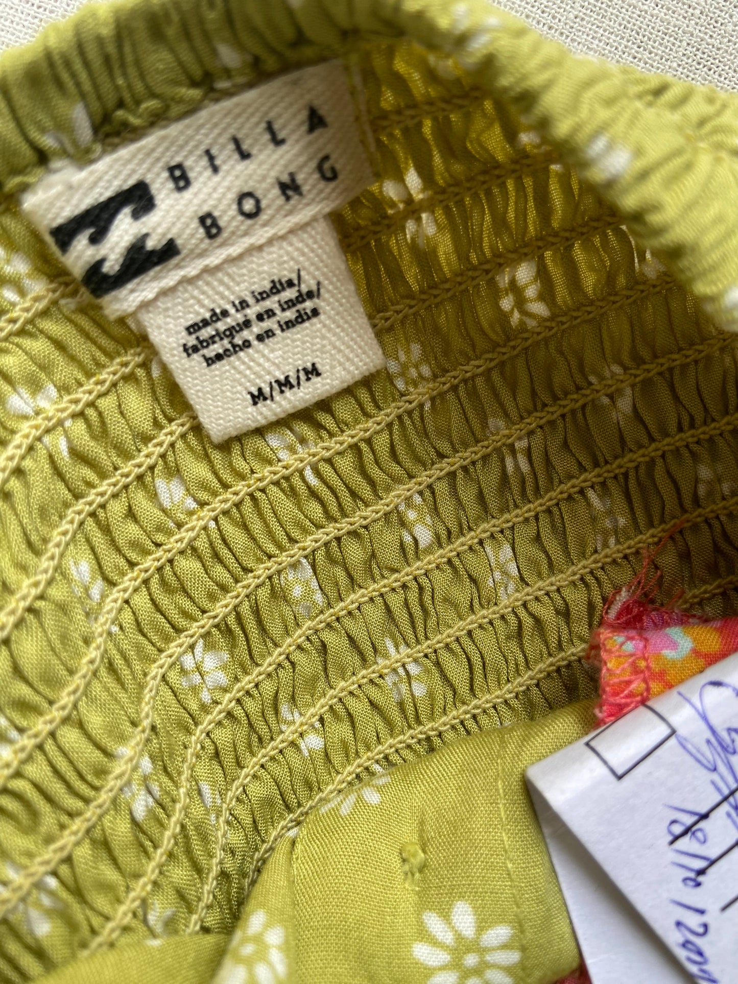 Green Printed Button Down Midi Dress