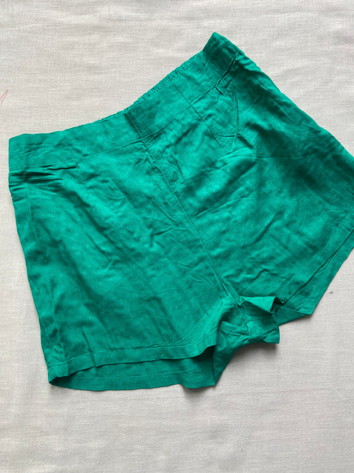 Green Weaving shorts