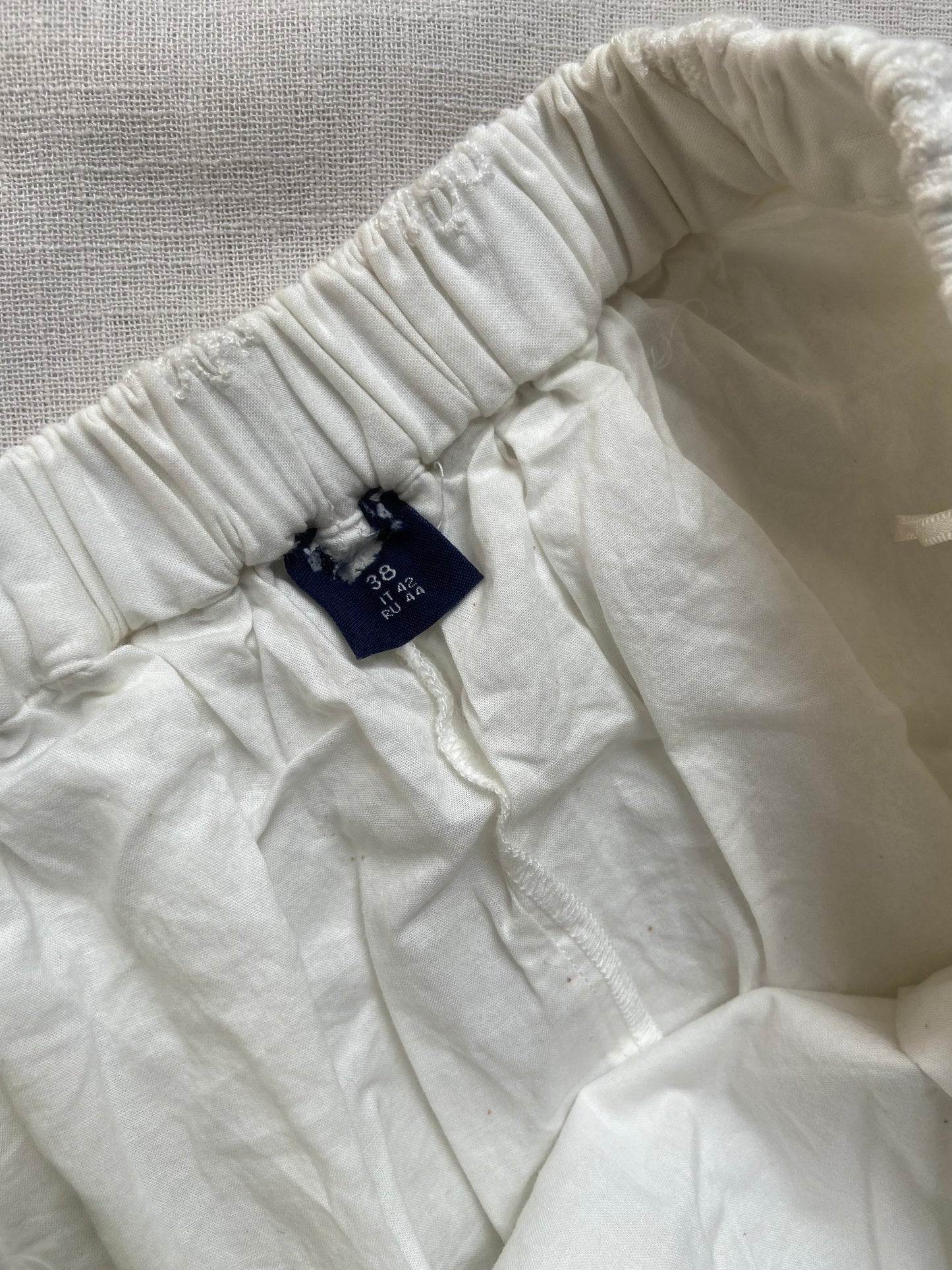 White Embroidered Tiered Skirt