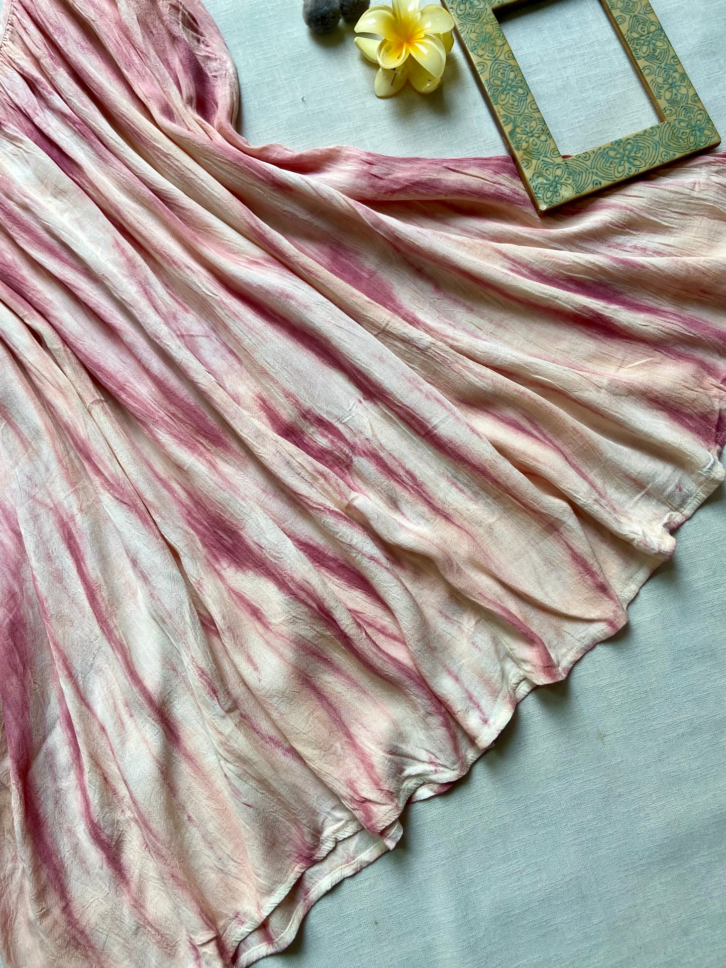 Peach And Pink Mini Dress