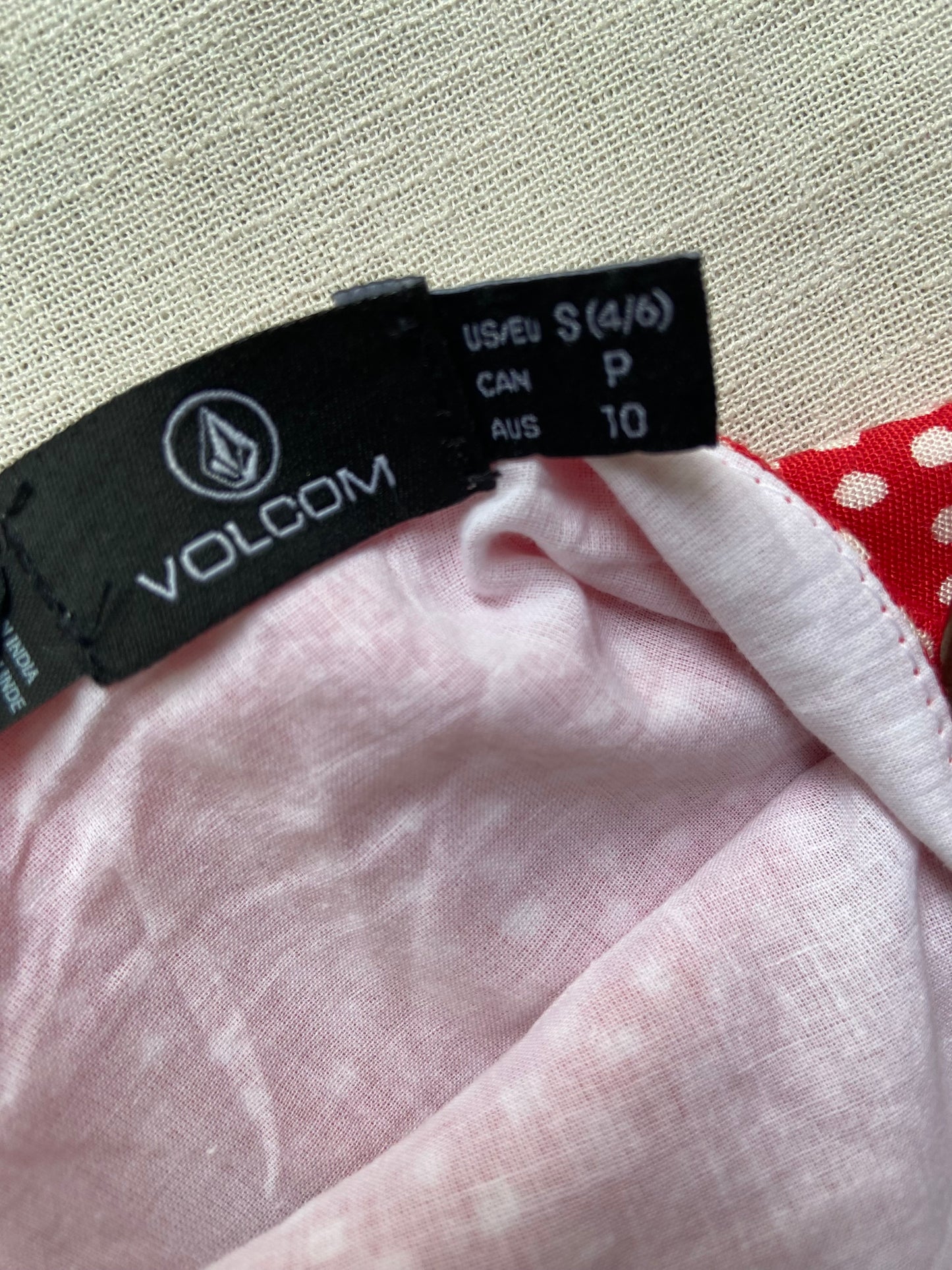 Red Printed Mini Dress