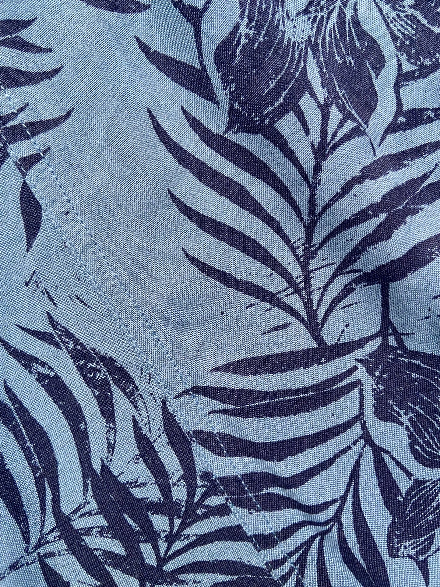 BLUE FLORAL A LINE MINI DRESS