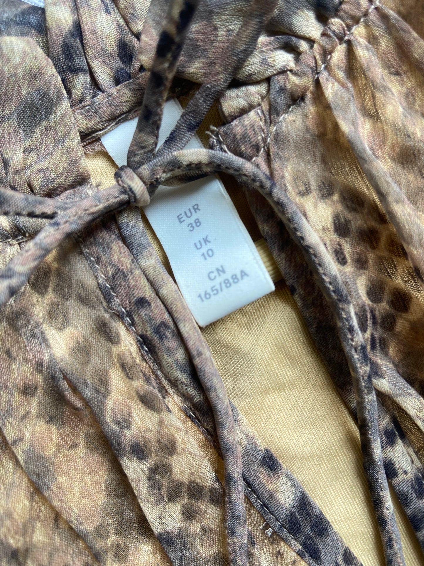 Animal print flared mini dress