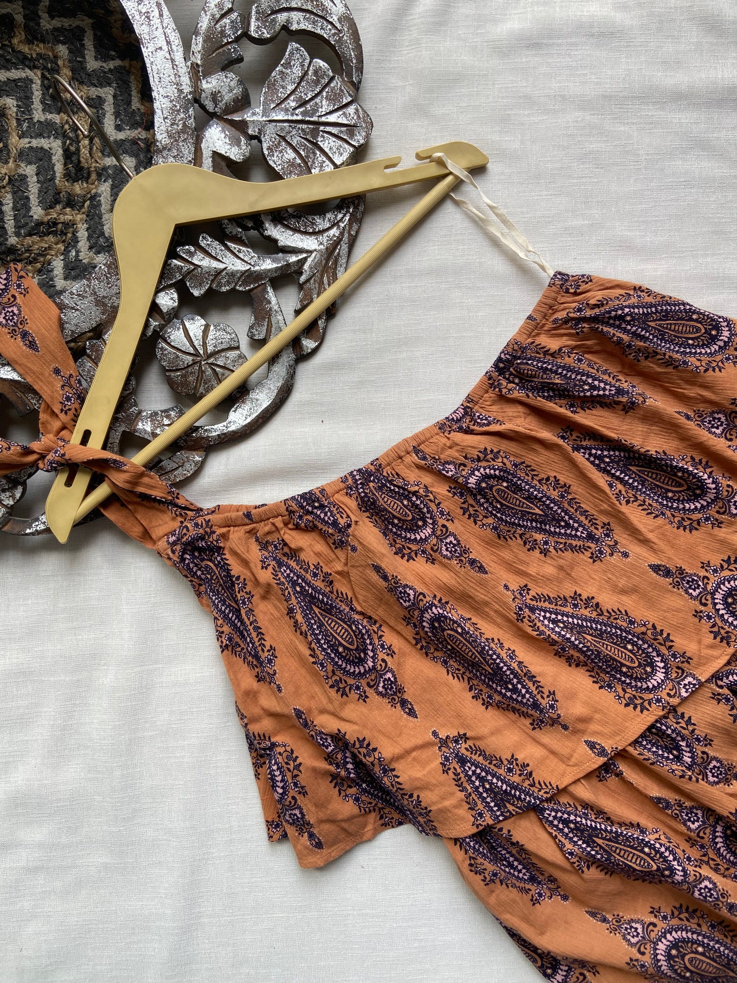 One shoulder boho dress