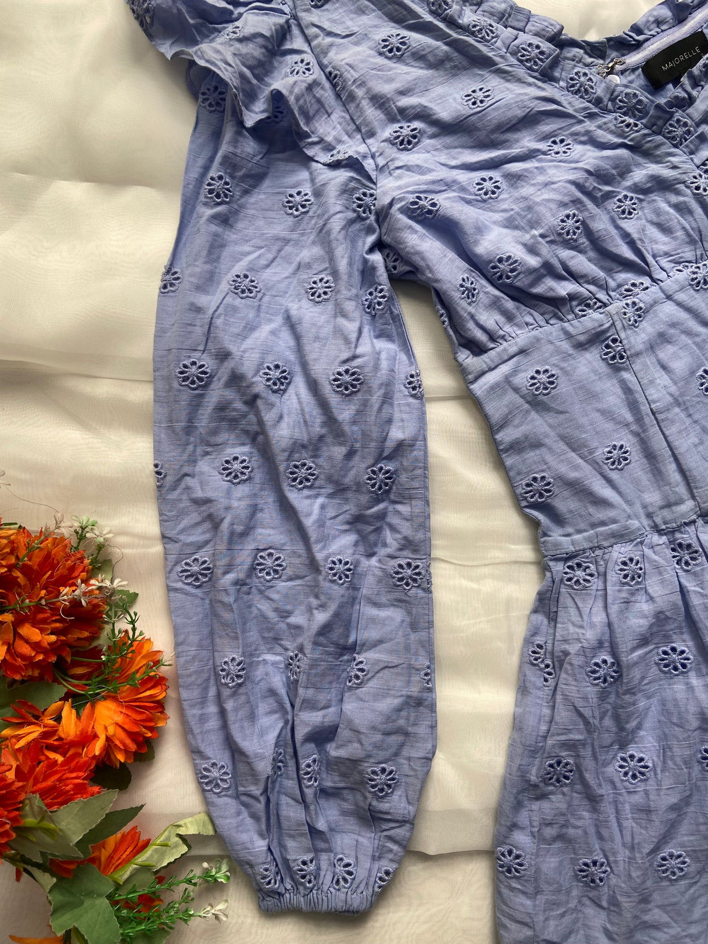 Lilac Mirage Ruffle Mini Dress