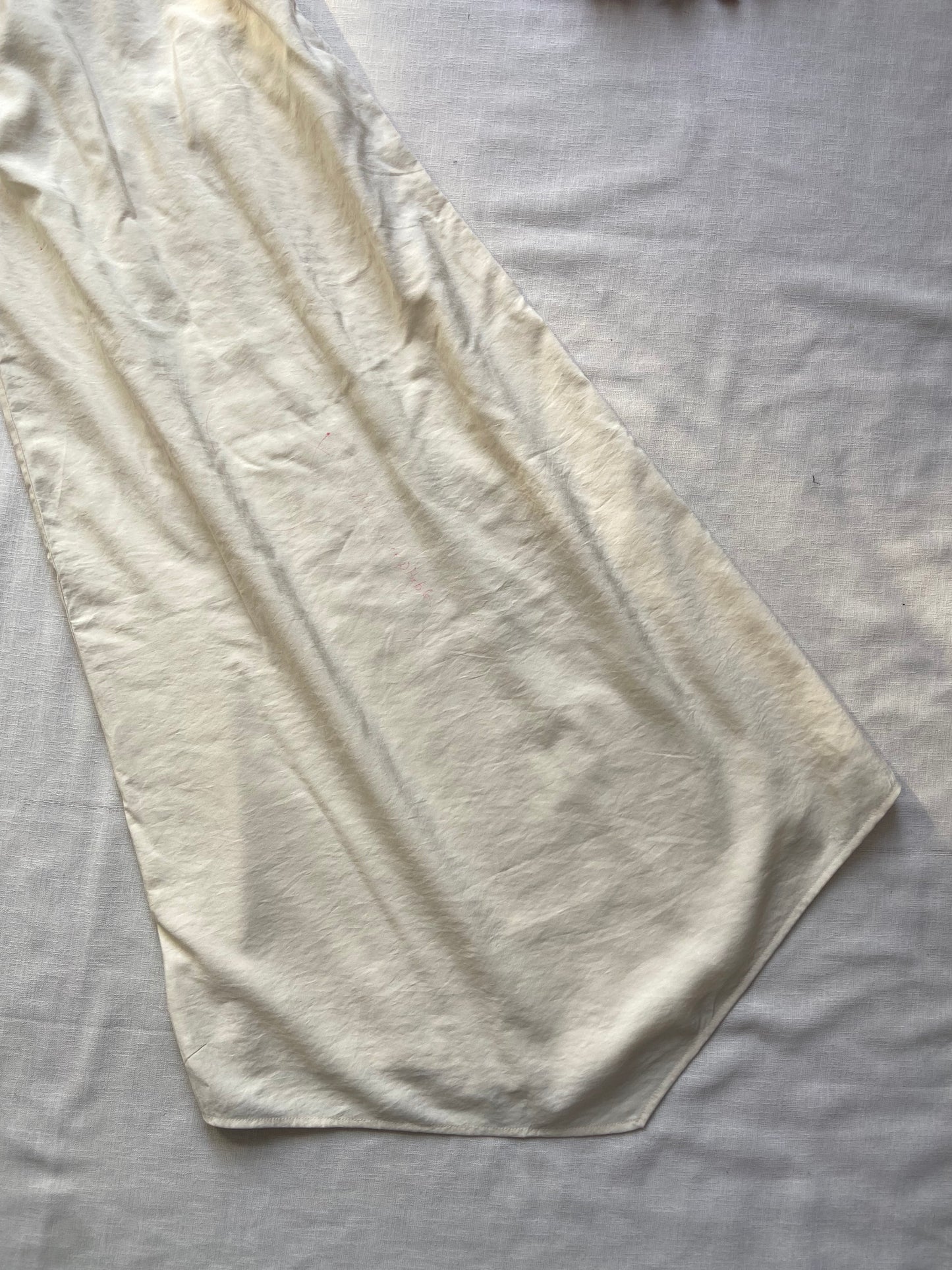 Elegant Ivory Satin Slip Dress