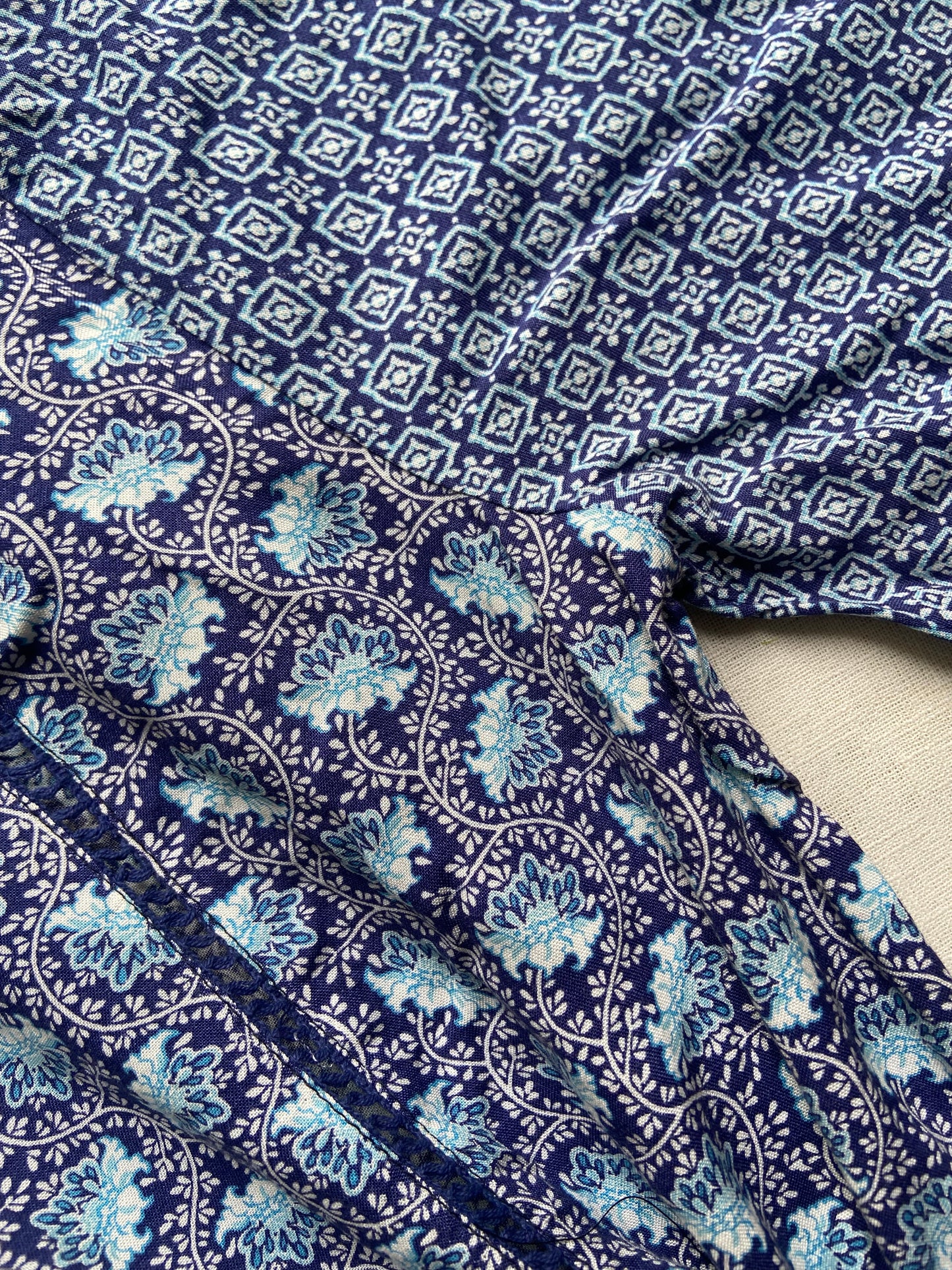 Blue Floral Maxi Dress