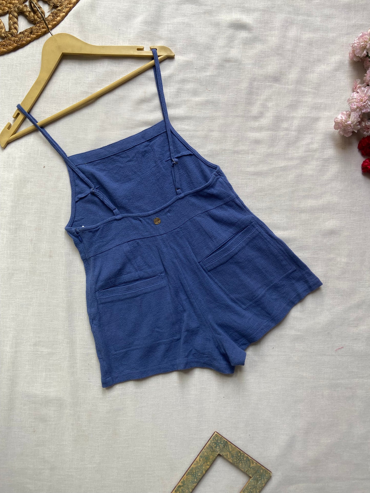 Blue Monotone Romper
