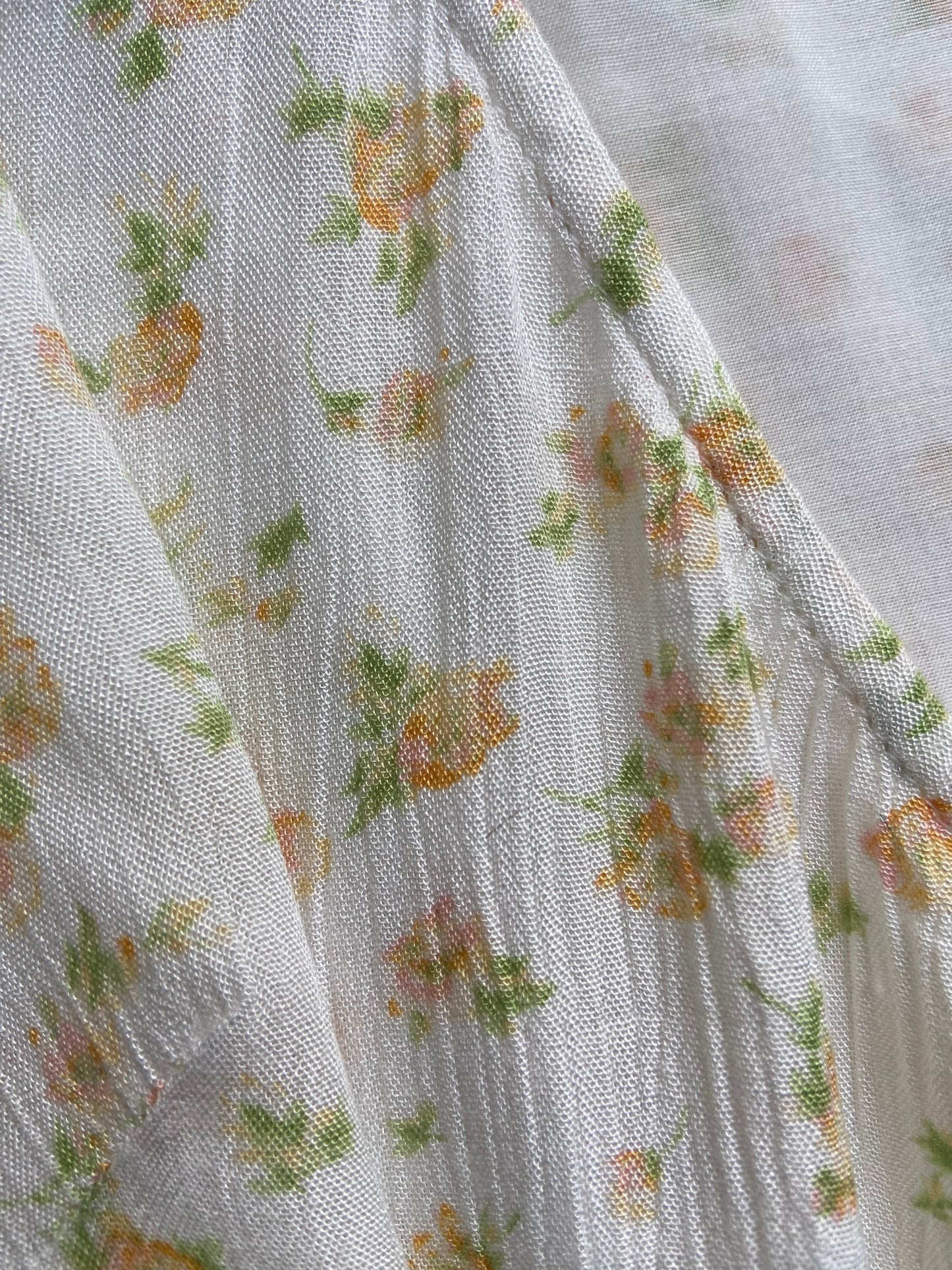 White Floral Wrap Mini Dress