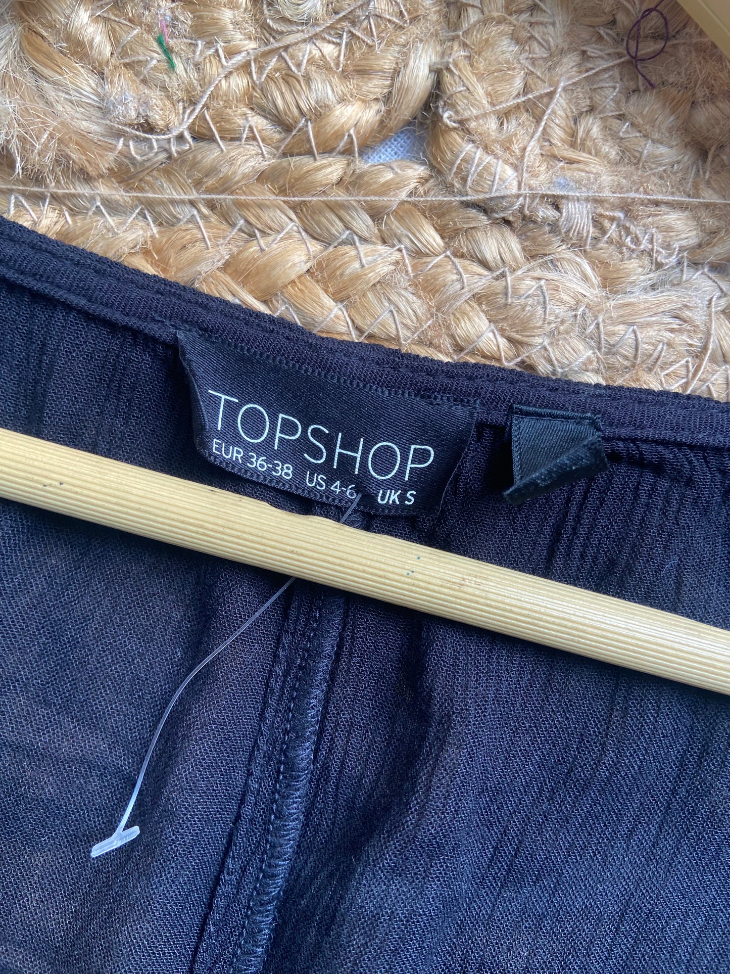 Black Embroidered Kimono Shrug for Women