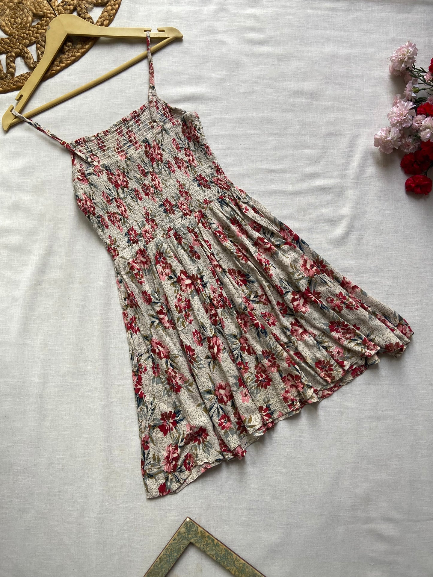 ANGIE FLORAL MINI DRESS