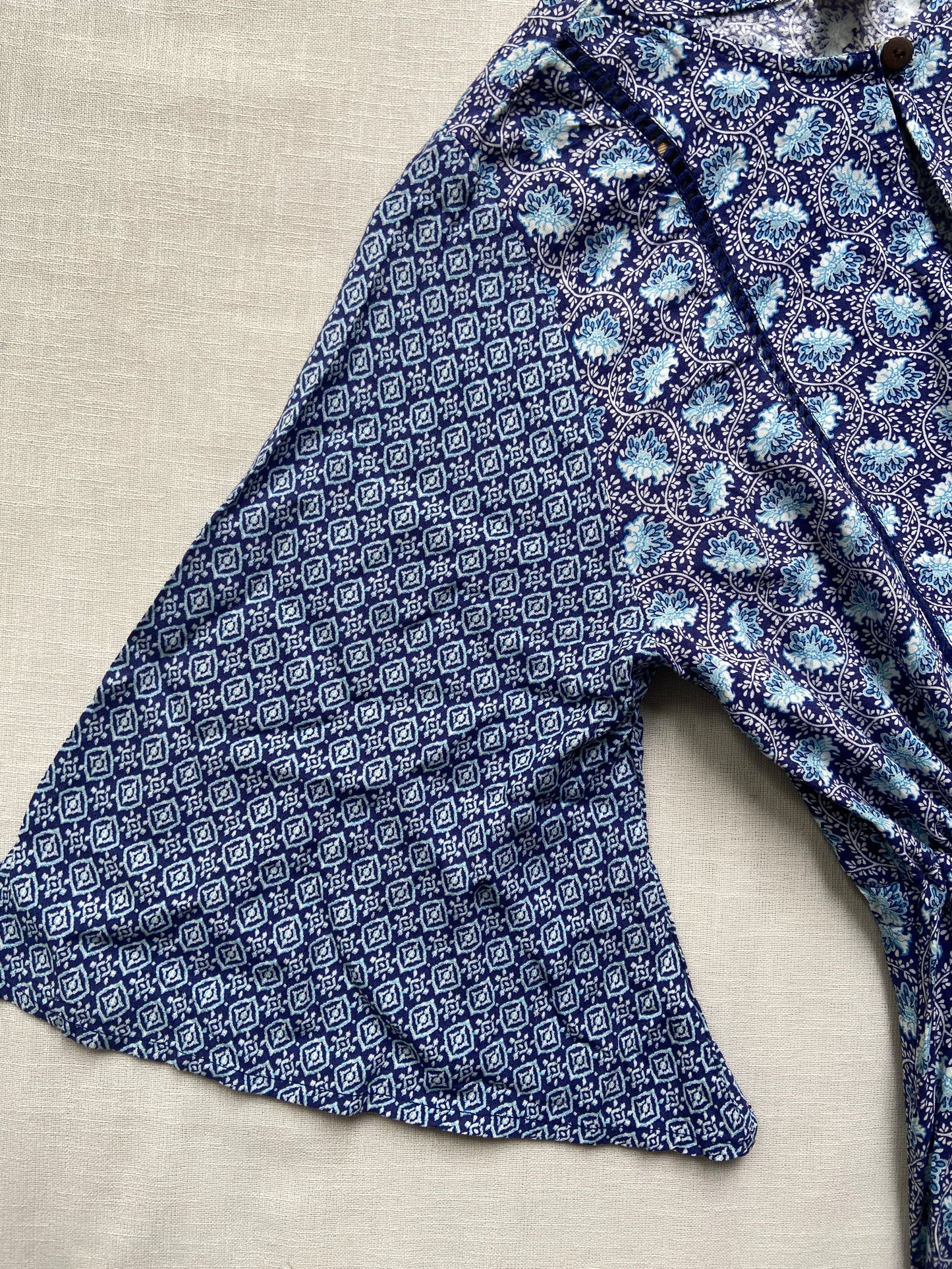 Blue Floral Maxi Dress