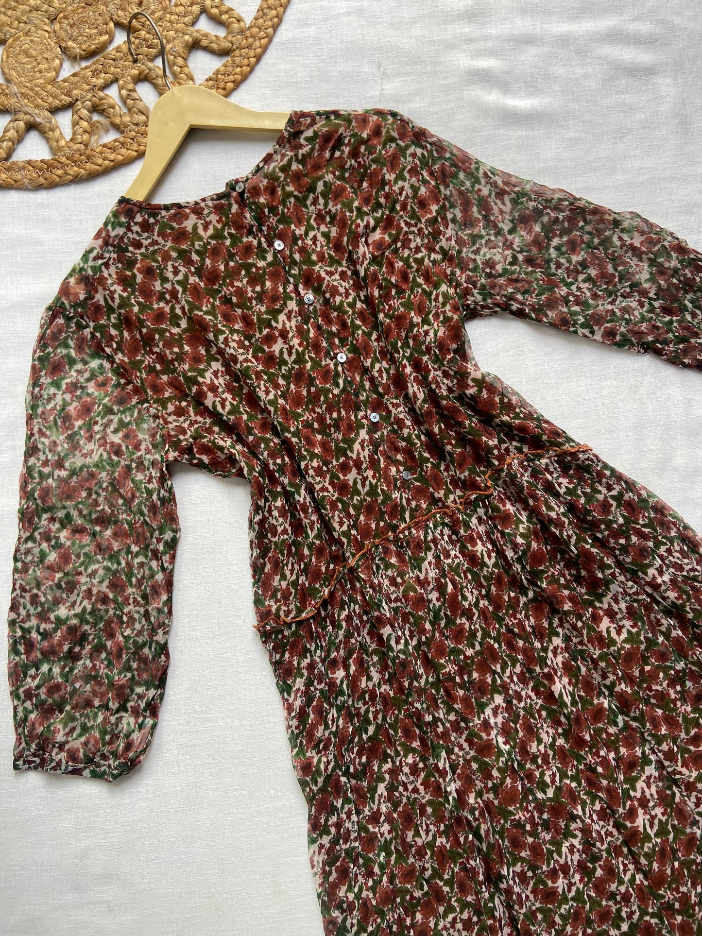 Vintage Floral Maxi Dress