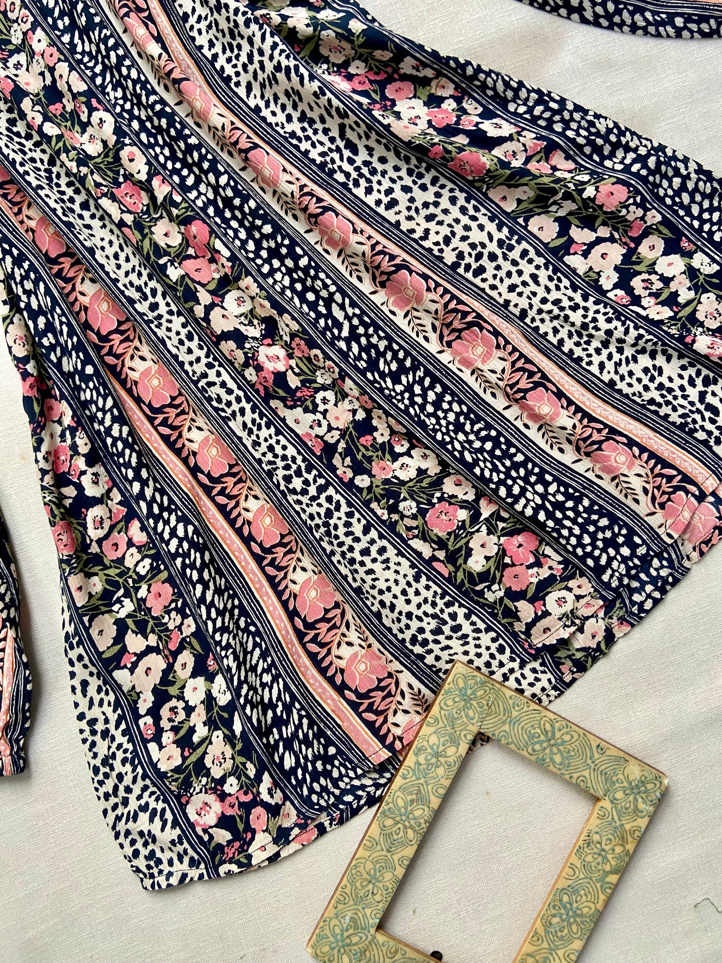 BOHO FULL SLEEVE MINI DRESS