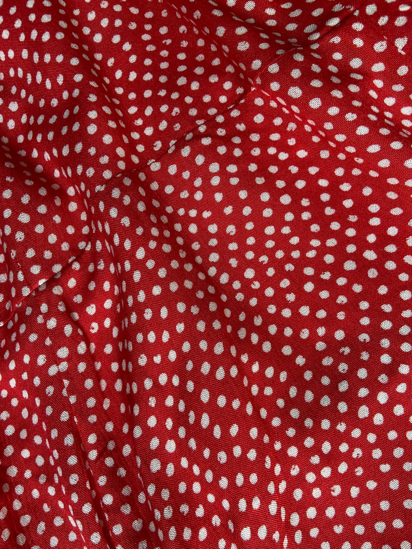 Red Printed Mini Dress