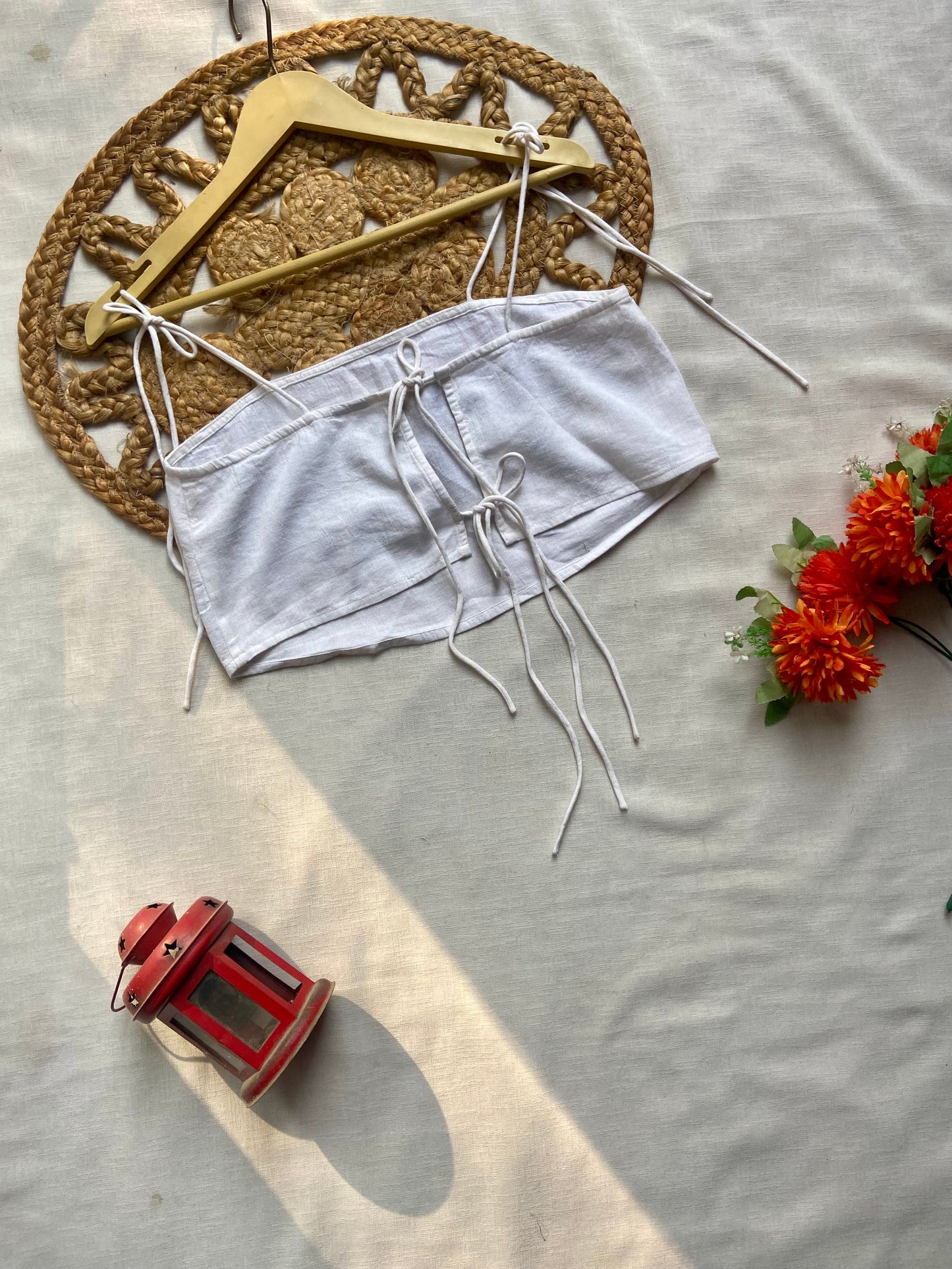 Ivory Breeze Tie-Back Bandeau