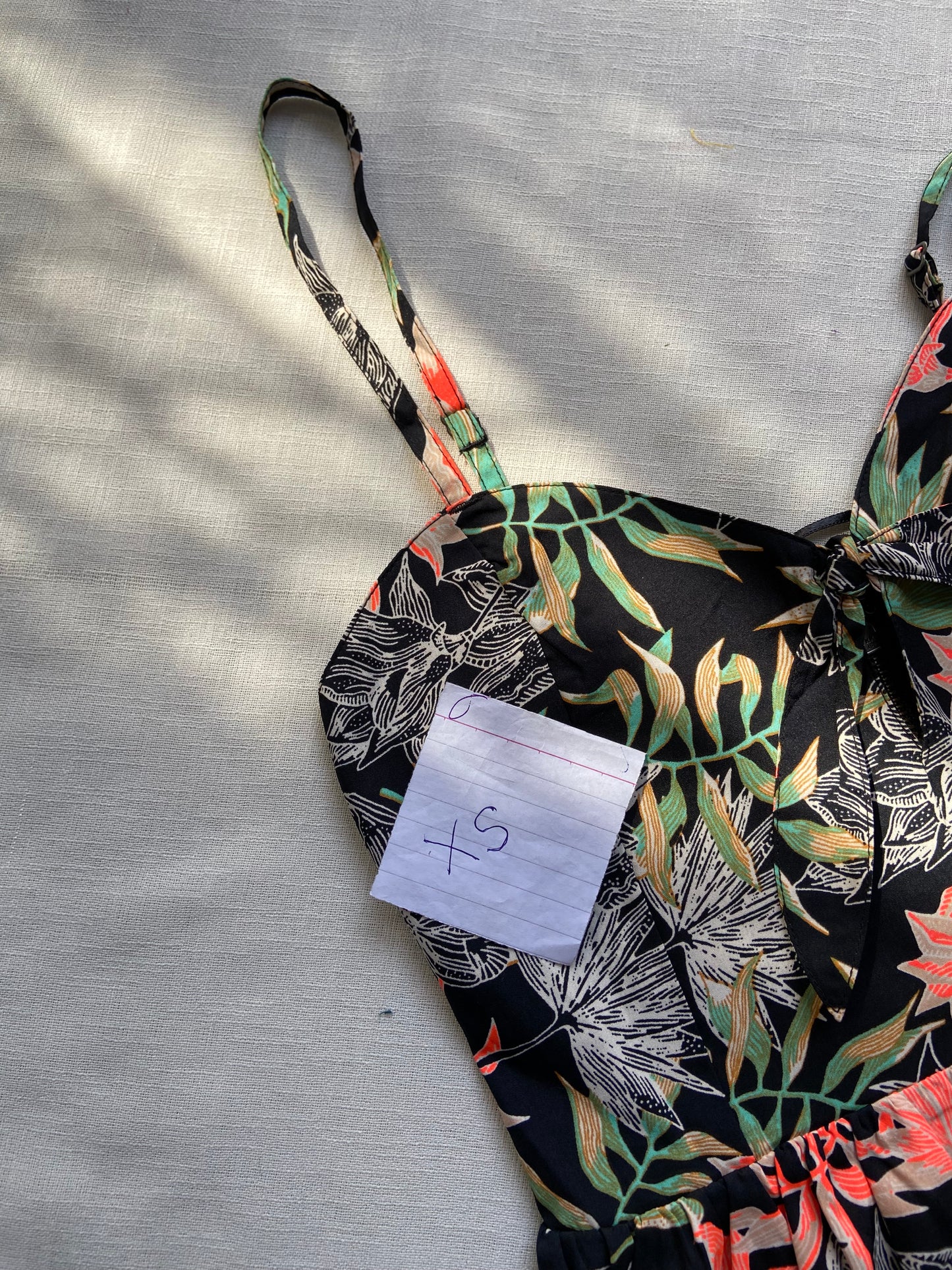 Black Floral Mini Dress