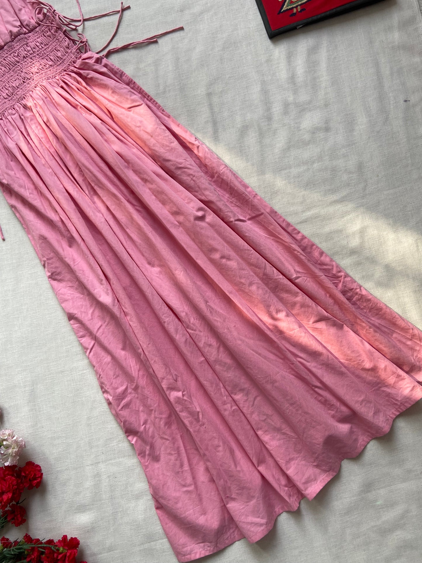 Blush Whisper Smocked Maxi Dress