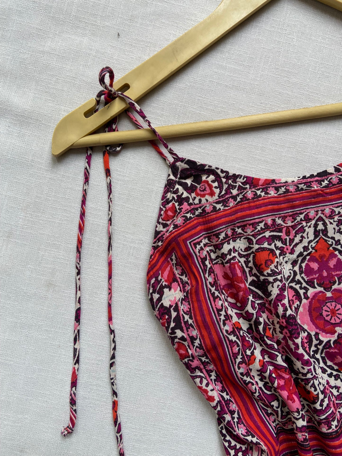 Women's Bohemian Floral Print One-Shoulder Mini Dress