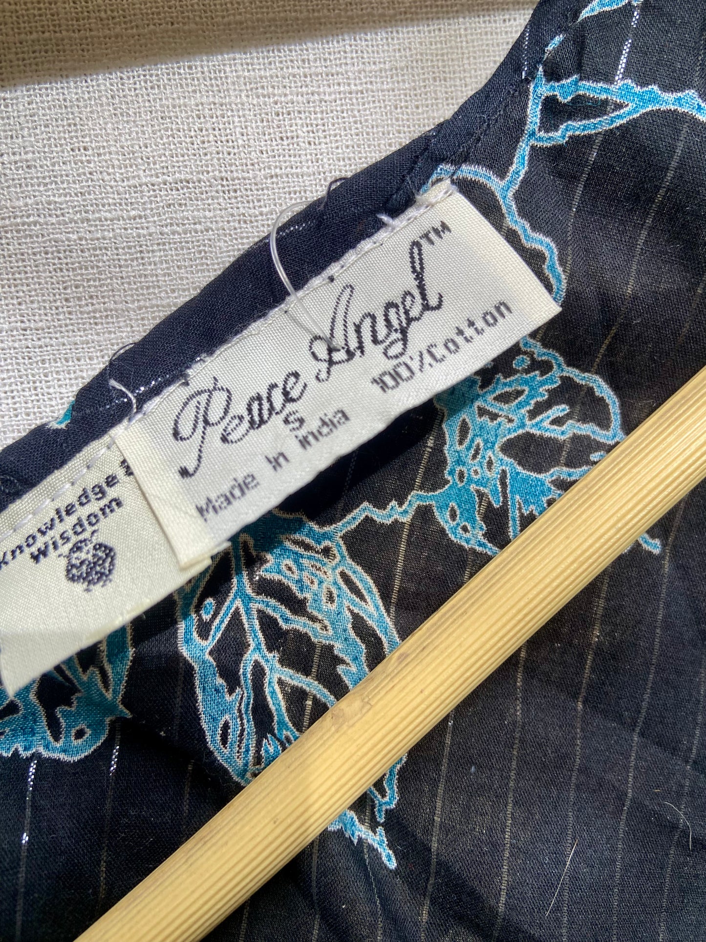 Black Floral Lurex Beach Dress