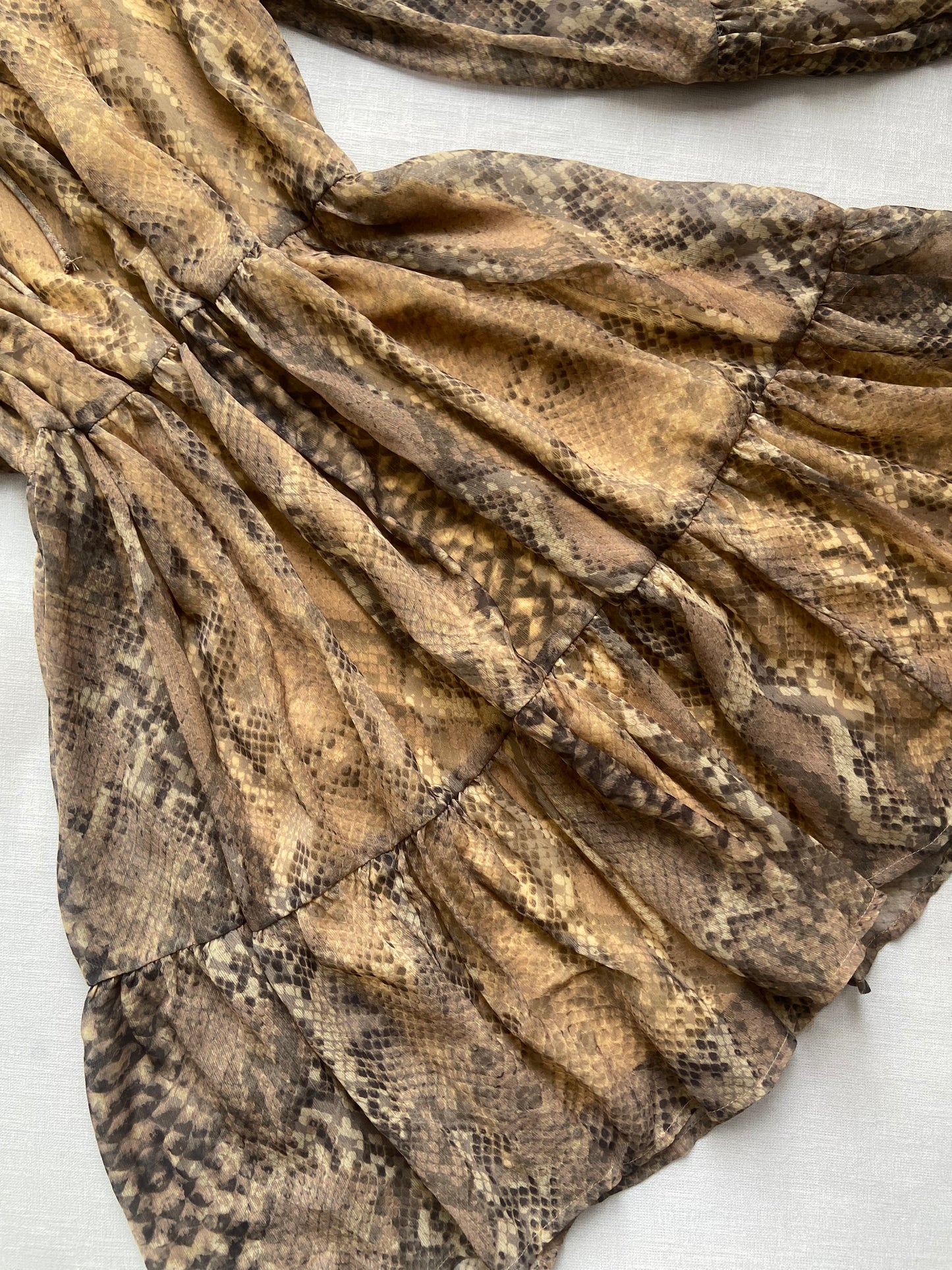 Animal print flared mini dress