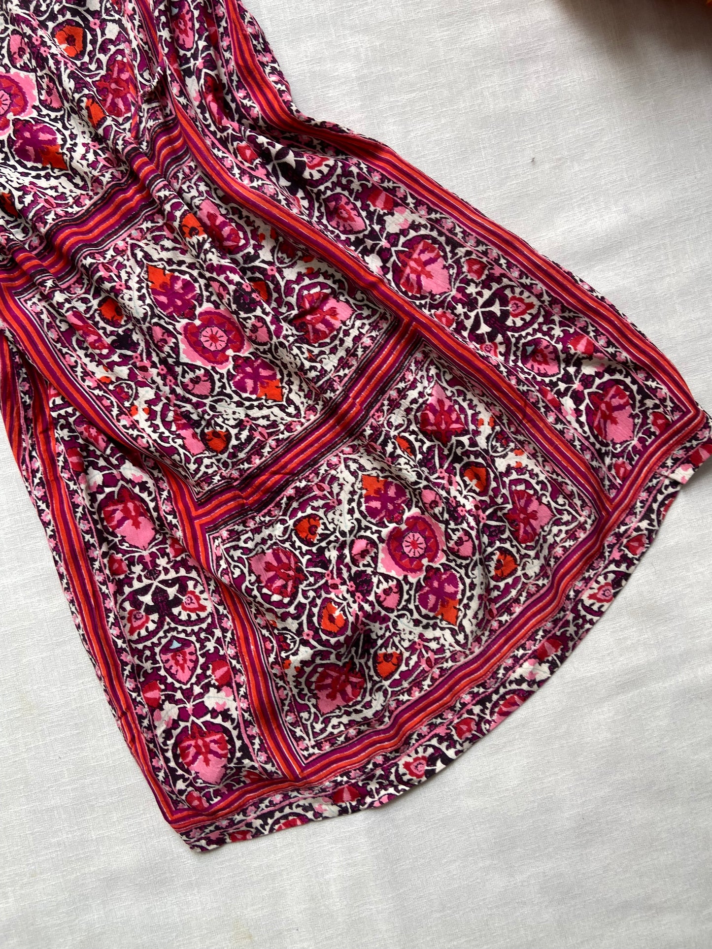 Women's Bohemian Floral Print One-Shoulder Mini Dress