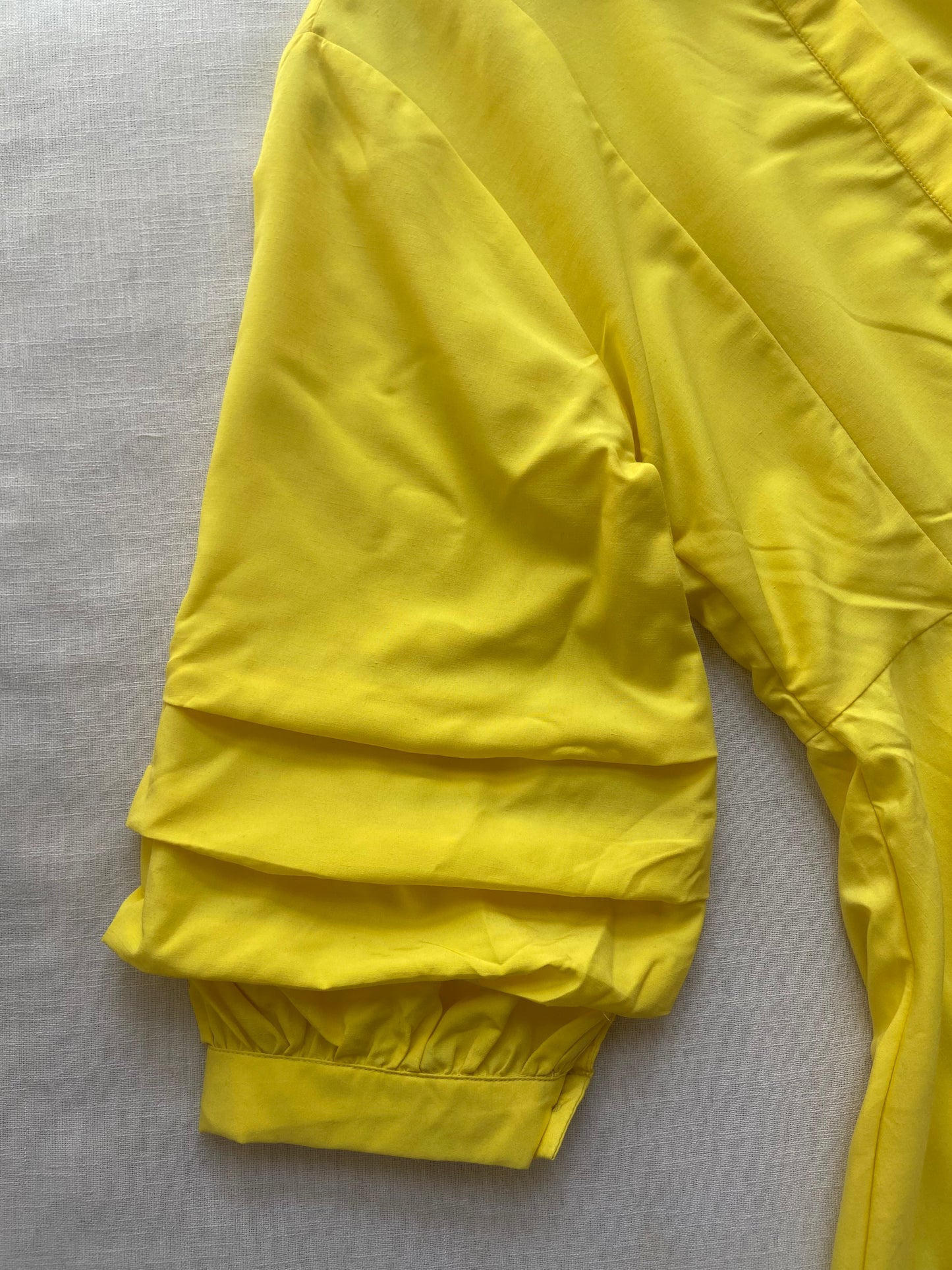 Yellow Full Sleeve Mini Dress