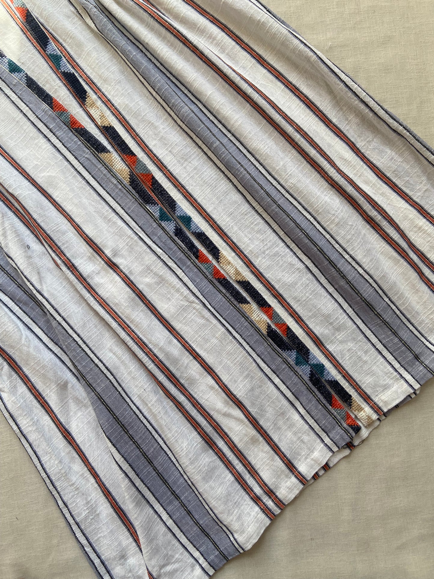 Women's Striped Cotton Kaftan Top