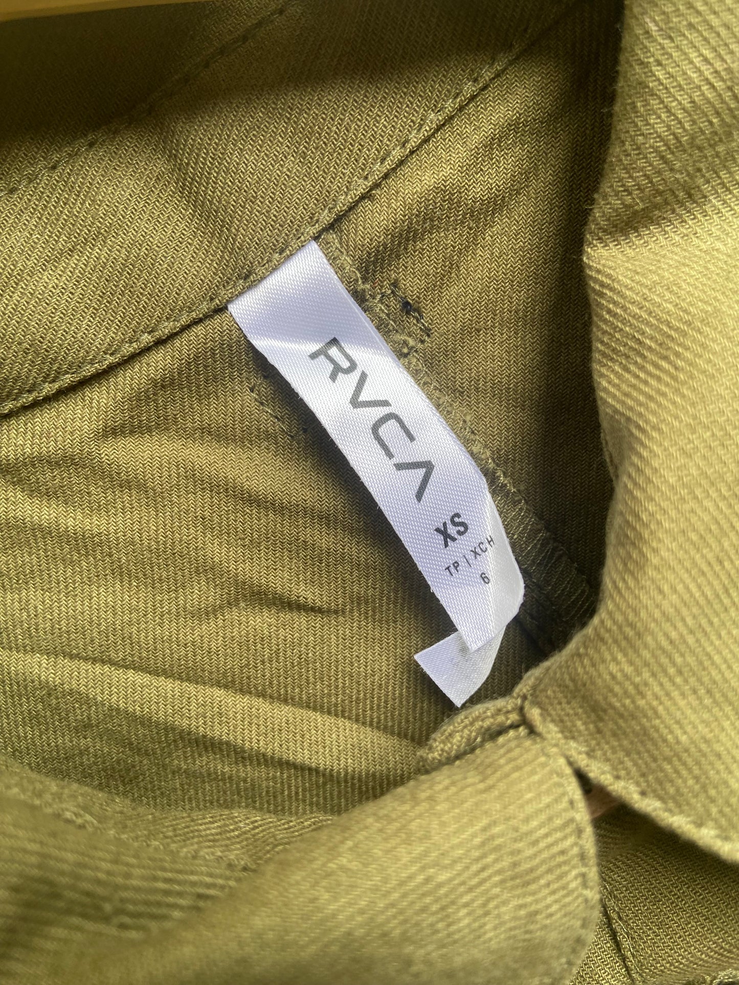 Olive Green Button-Down Shirt Tunic