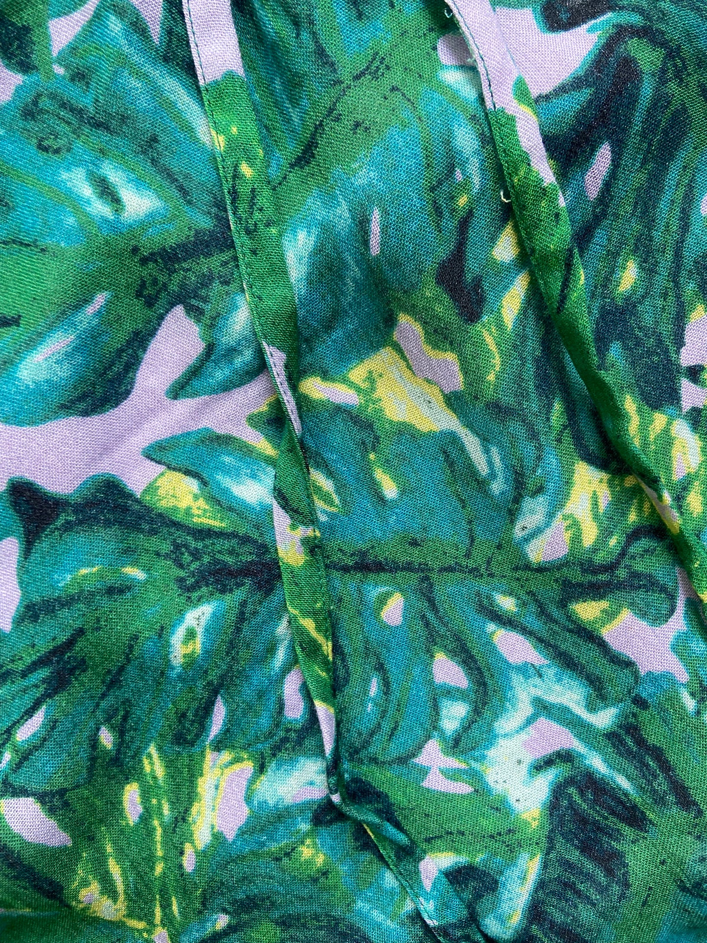 Green Floral Cut out Mini Dress