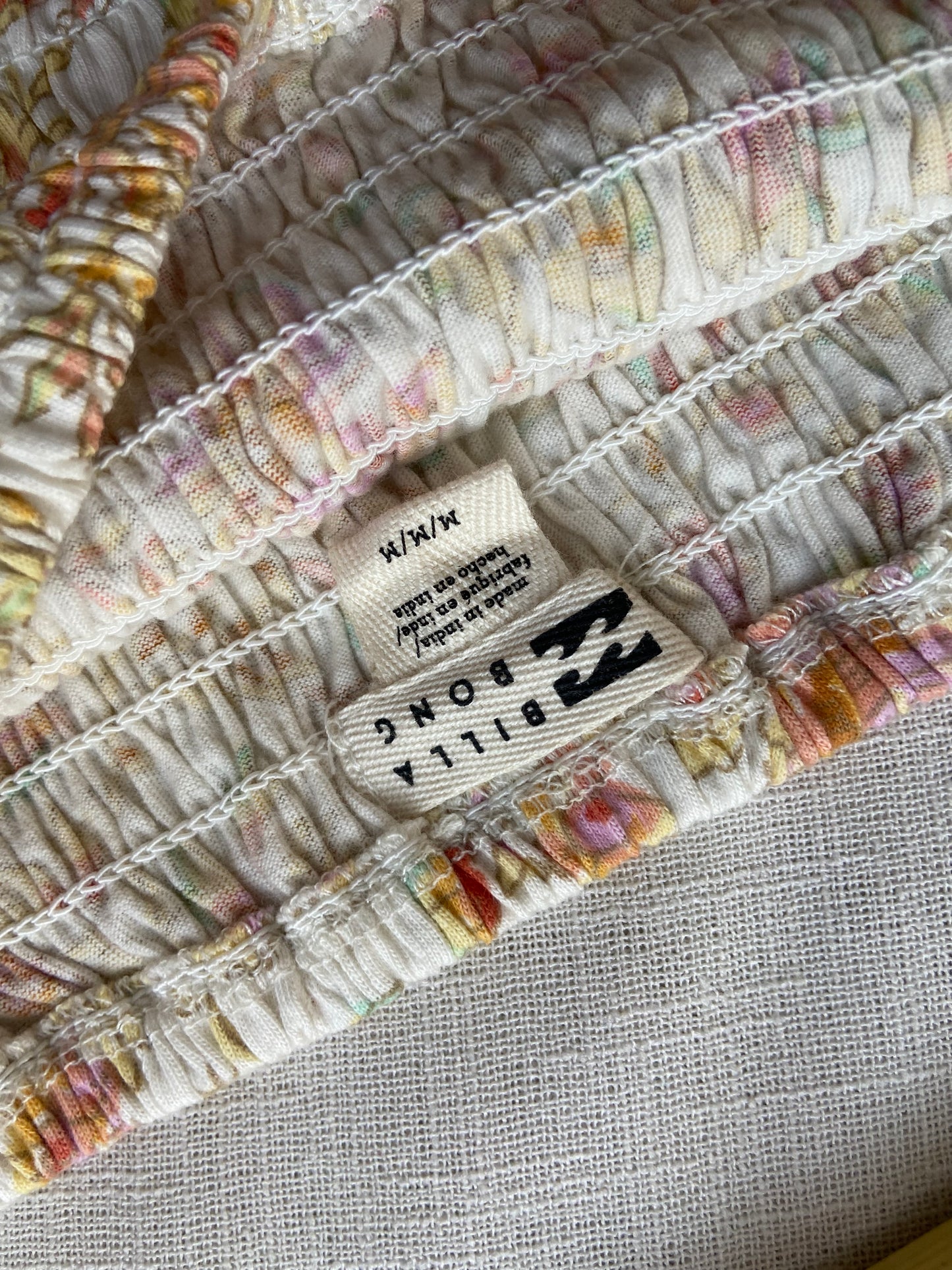 Floral Smocked Crop Top with Puff Sleeves