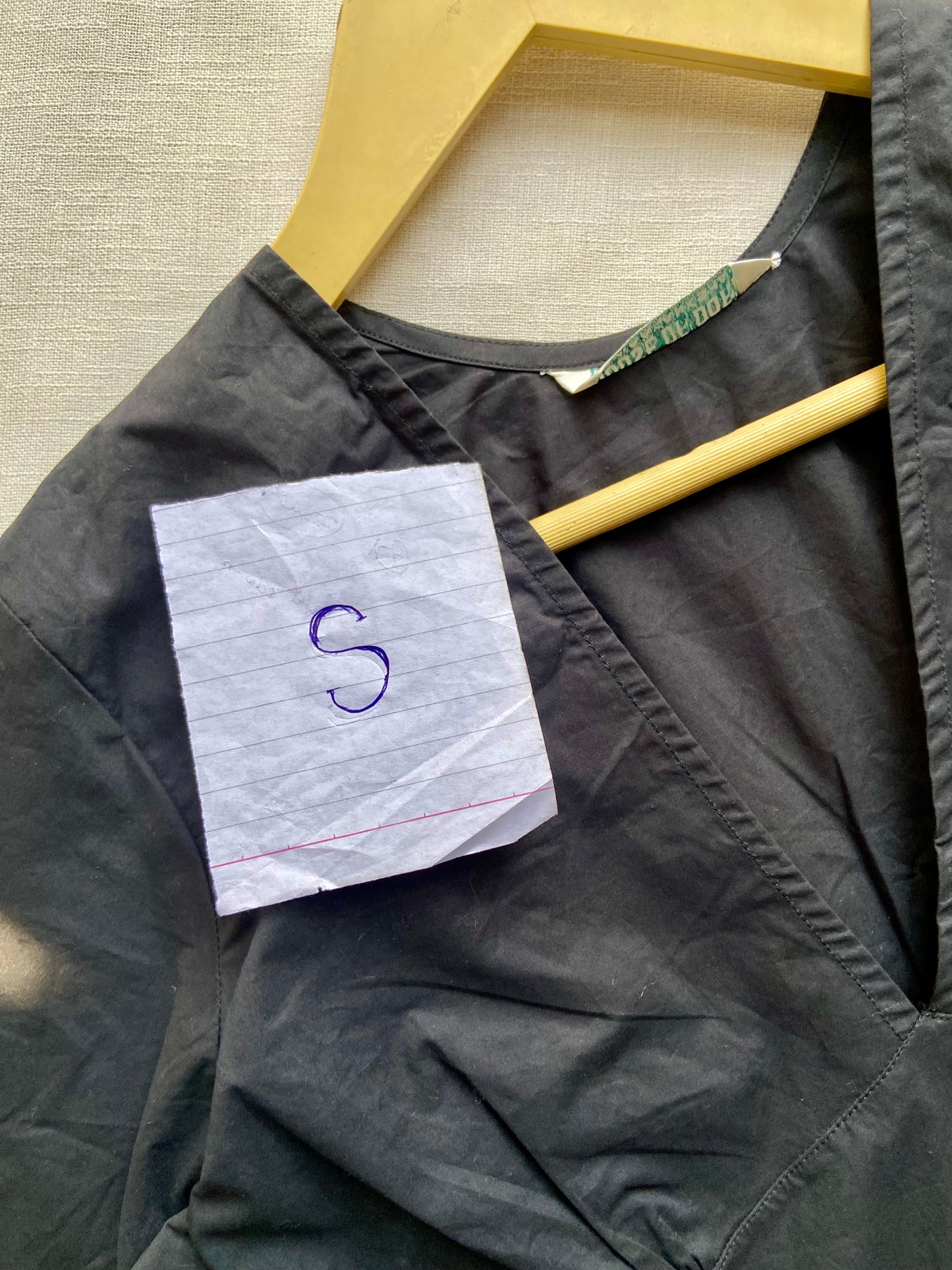 Black V-Neck Flared Midi Dress with Bell Sleeves