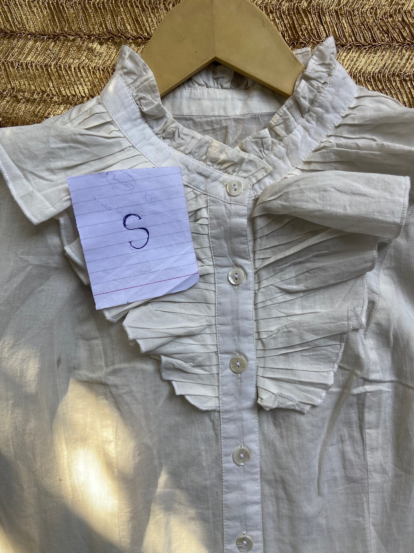 Women's Vintage White Ruffle Collar Fit & Flare Dress