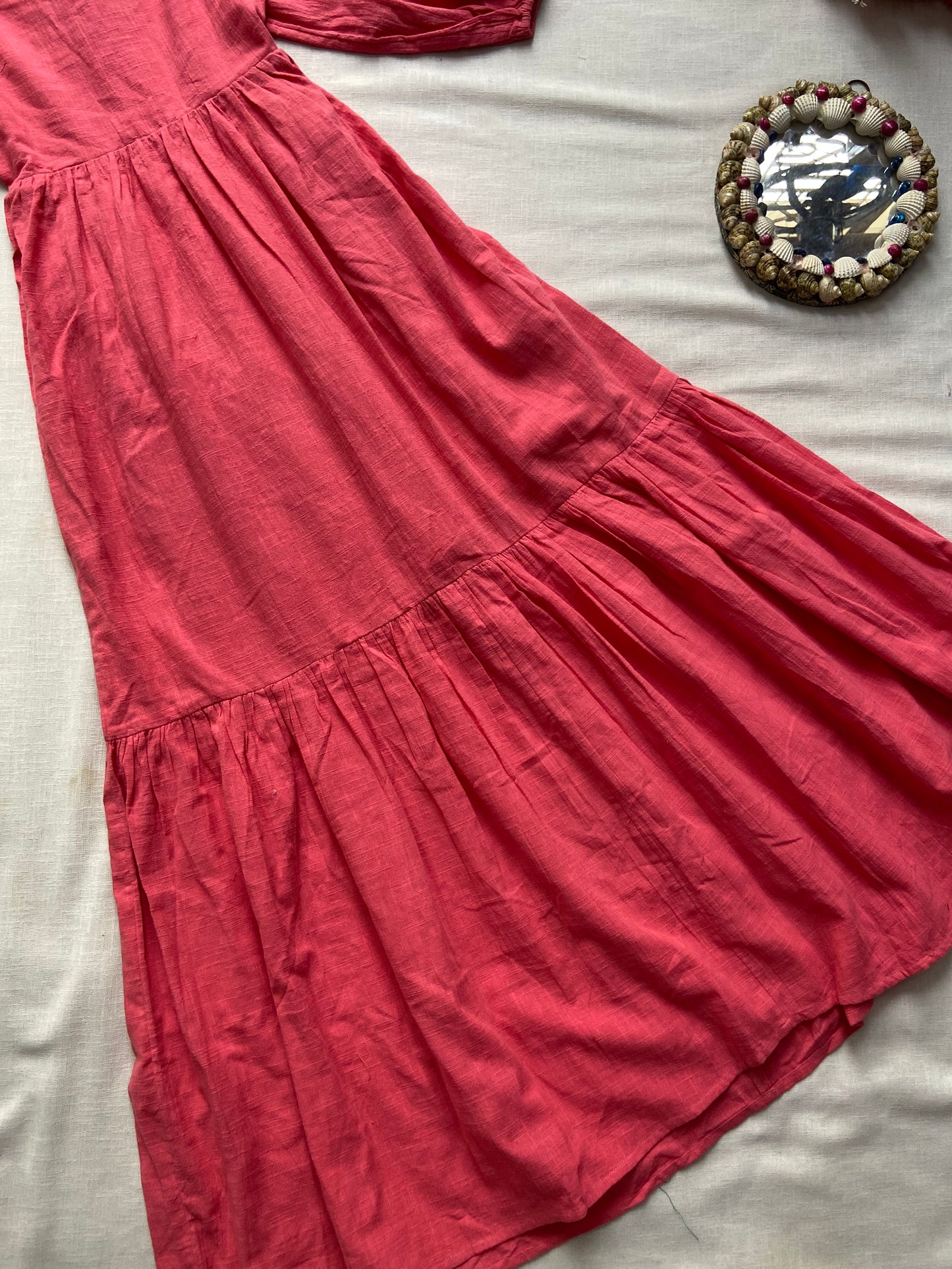 Puff Sleeve Tiered Maxi Dress