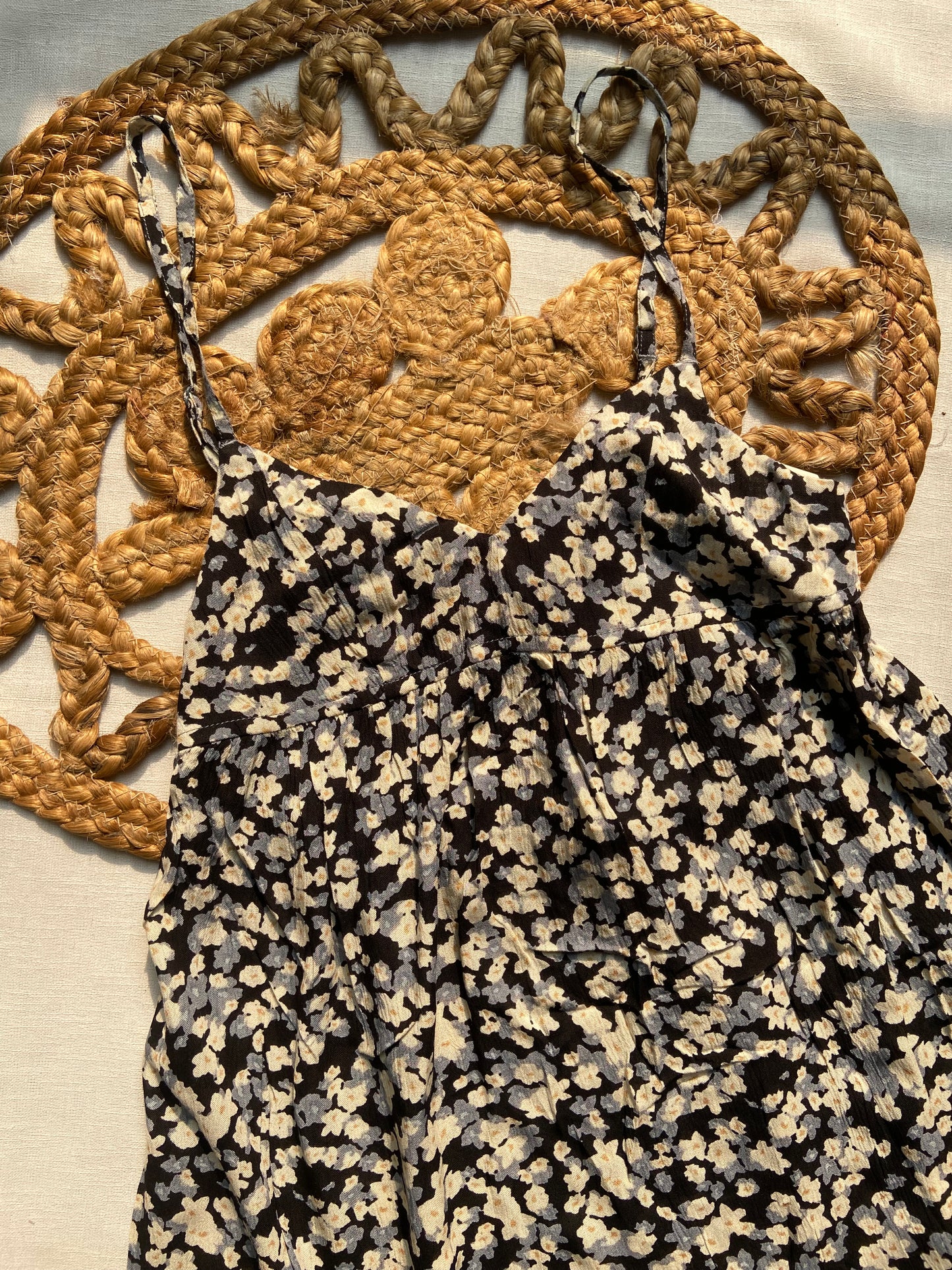 Floral Print Sleeveless Dress for Women