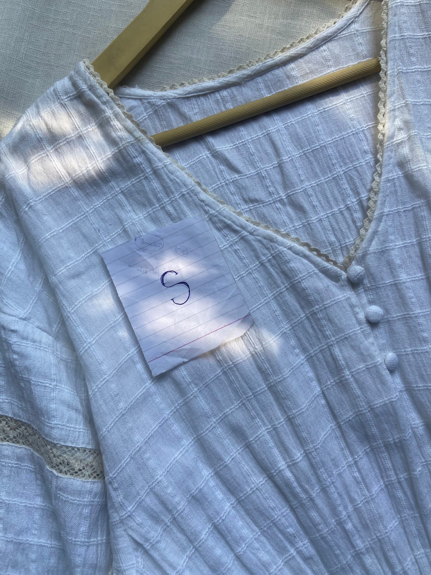 White Boho Lace-Trim Romper